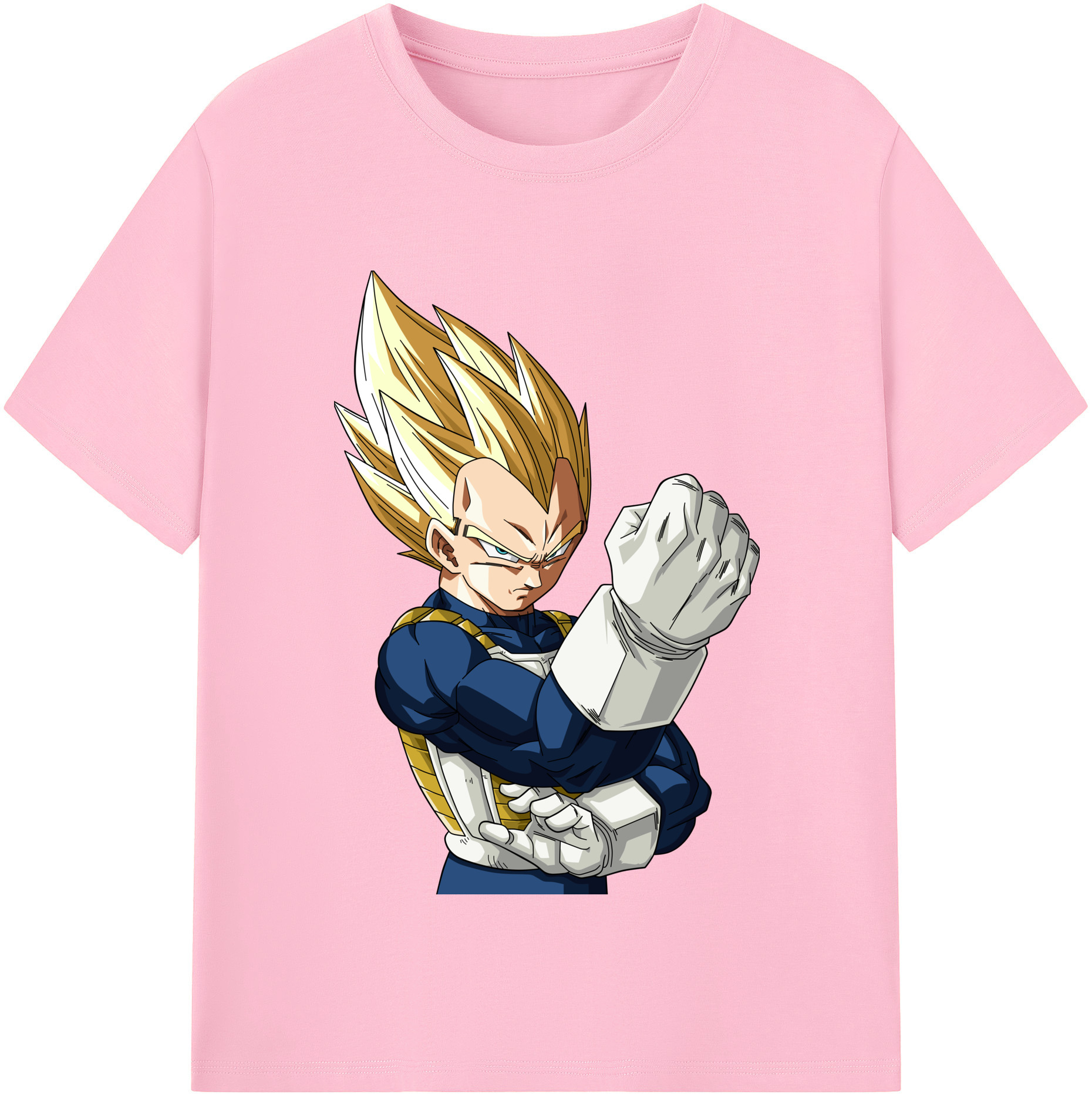 （画像用） ドラゴンボール ベジータ四世（Bejīta Yonsei）DRAGON BALL Vegeta IV 綿100％半袖Tシャツ（フロントプリント）