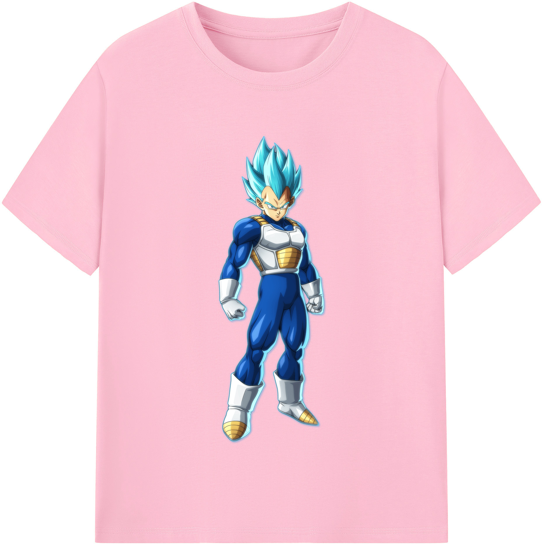 （画像用） ドラゴンボール ベジータ四世（Bejīta Yonsei）DRAGON BALL Vegeta IV 綿100％半袖Tシャツ（フロントプリント）
