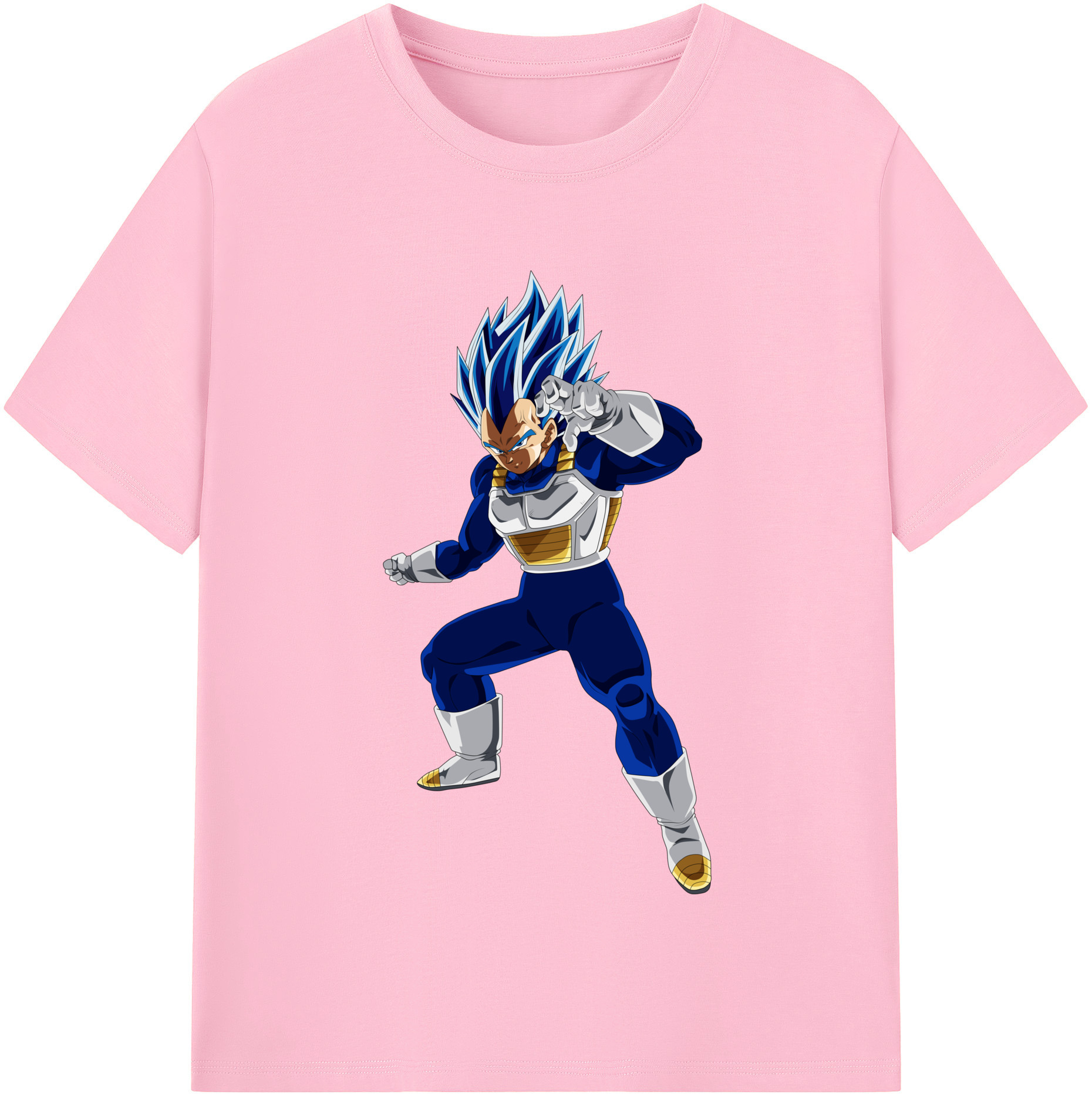 （画像用） ドラゴンボール ベジータ四世（Bejīta Yonsei）DRAGON BALL Vegeta IV 綿100％半袖Tシャツ（フロントプリント）
