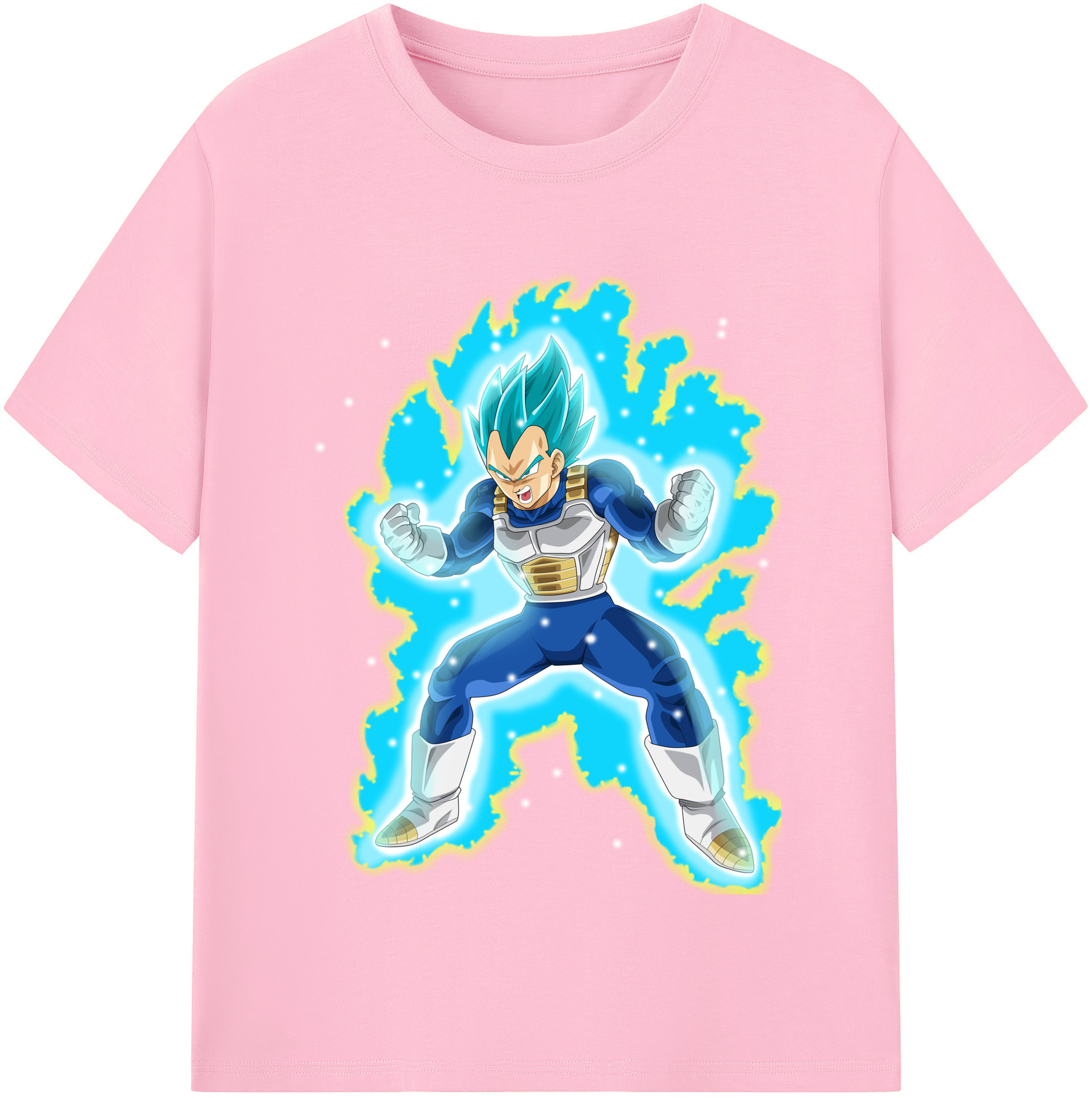 （画像用） ドラゴンボール ベジータ四世（Bejīta Yonsei）DRAGON BALL Vegeta IV 綿100％半袖Tシャツ（フロントプリント）