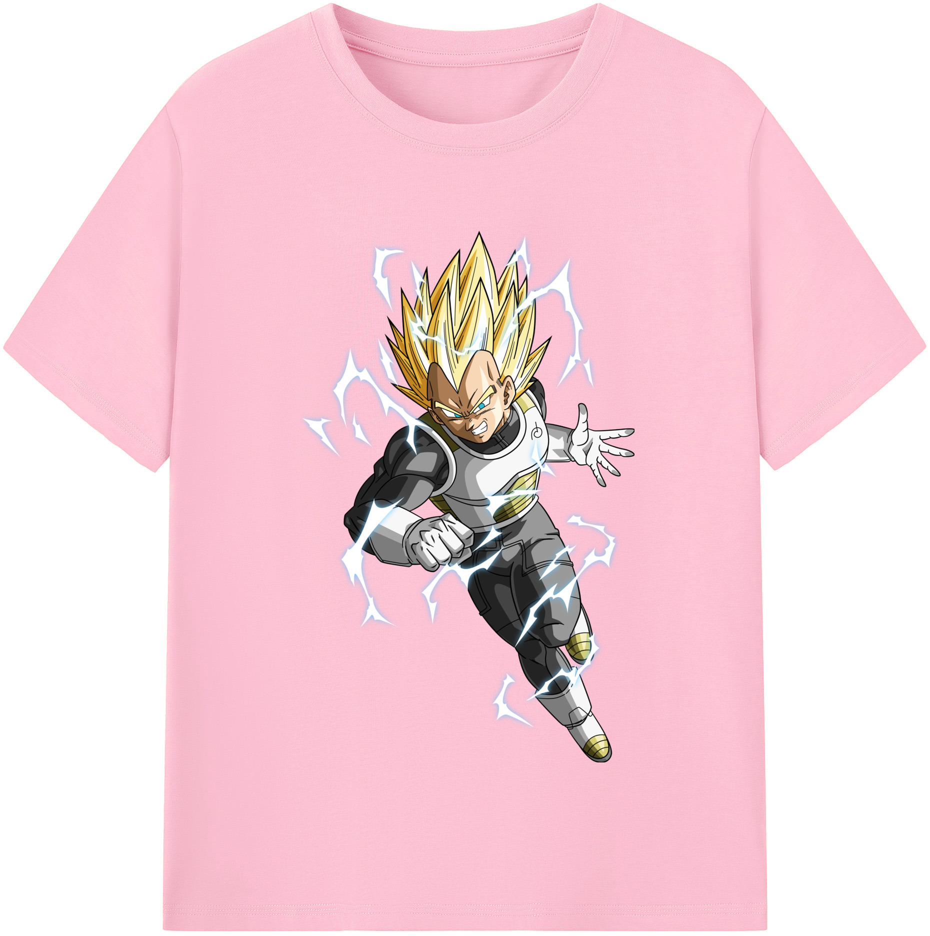 （画像用） ドラゴンボール ベジータ四世（Bejīta Yonsei）DRAGON BALL Vegeta IV 綿100％半袖Tシャツ（フロントプリント）