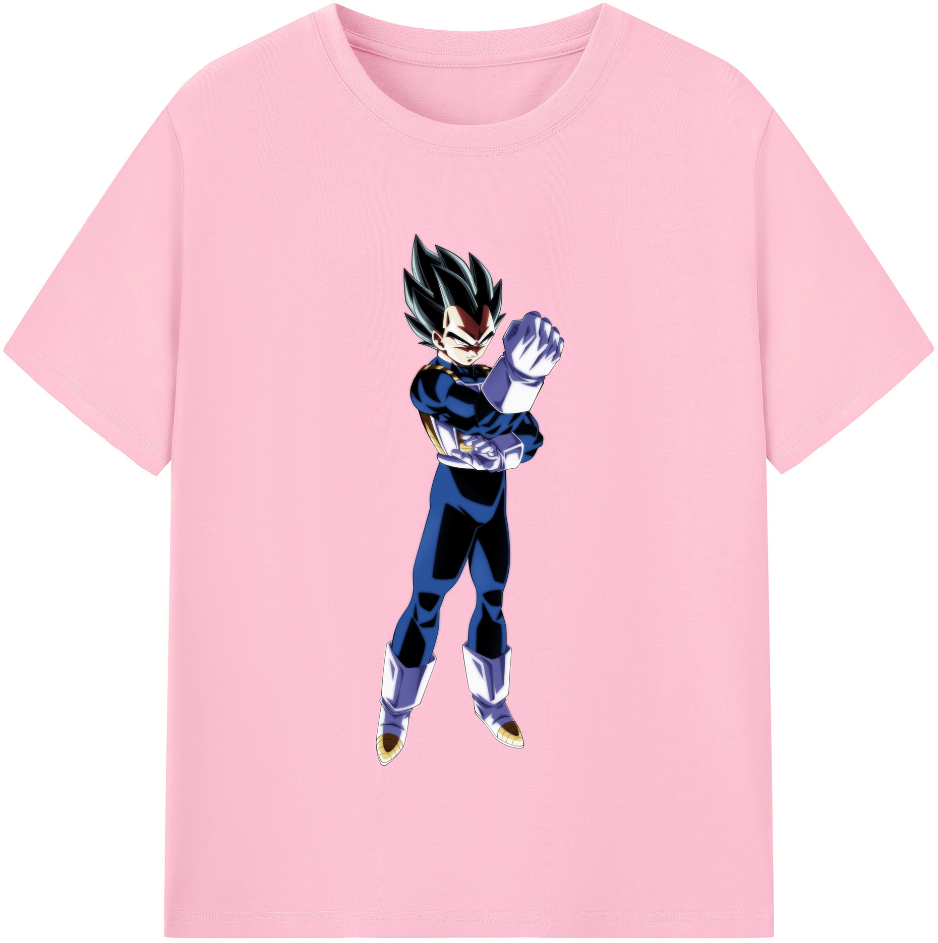 （画像用） ドラゴンボール ベジータ四世（Bejīta Yonsei）DRAGON BALL Vegeta IV 綿100％半袖Tシャツ（フロントプリント）