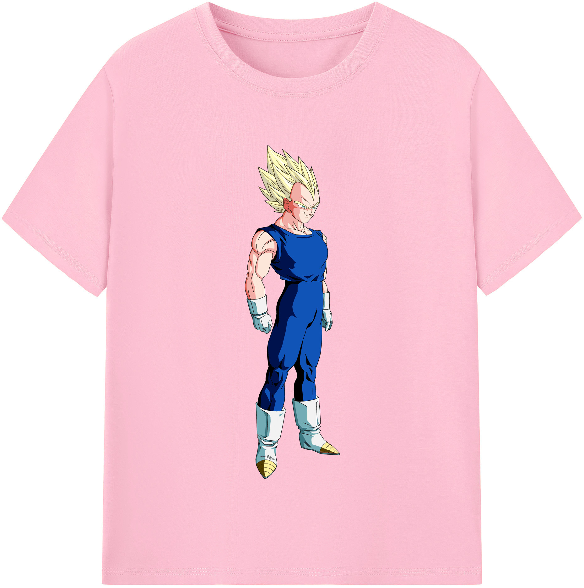 （画像用） ドラゴンボール ベジータ四世（Bejīta Yonsei）DRAGON BALL Vegeta IV 綿100％半袖Tシャツ（フロントプリント）