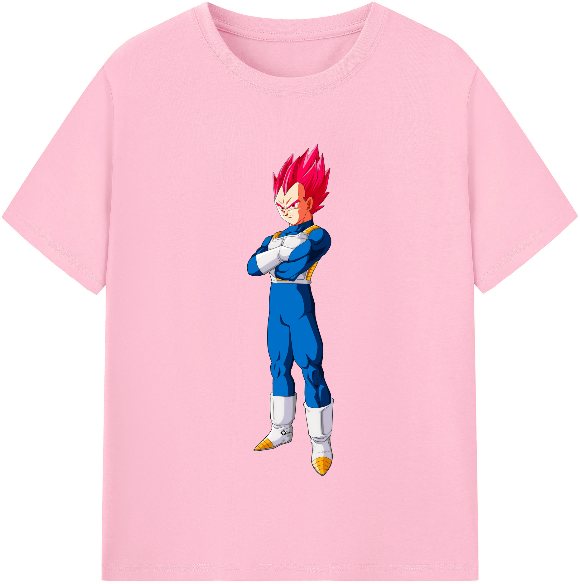 （画像用） ドラゴンボール ベジータ四世（Bejīta Yonsei）DRAGON BALL Vegeta IV 綿100％半袖Tシャツ（フロントプリント）