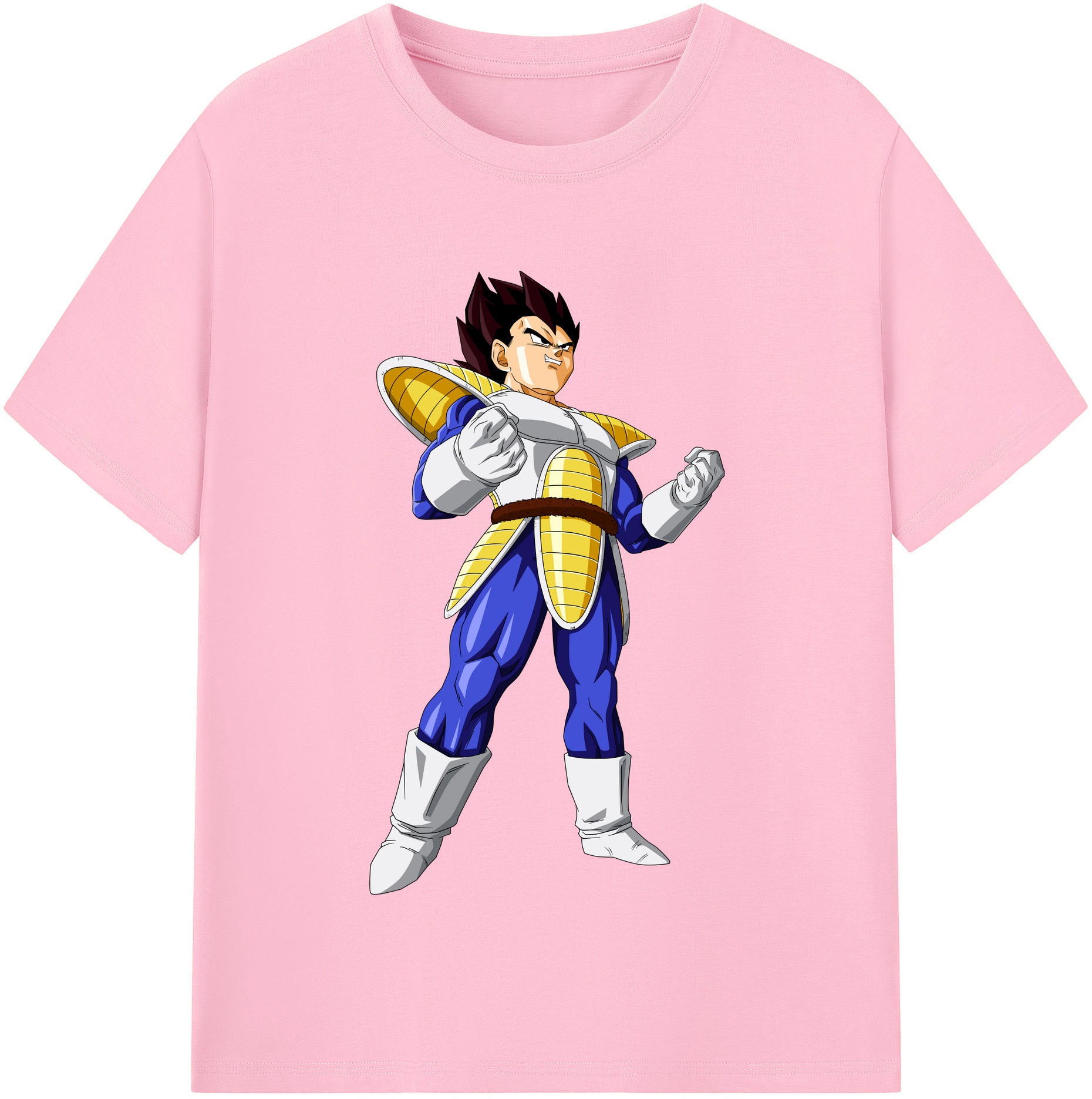 （画像用） ドラゴンボール ベジータ四世（Bejīta Yonsei）DRAGON BALL Vegeta IV 綿100％半袖Tシャツ（フロントプリント）
