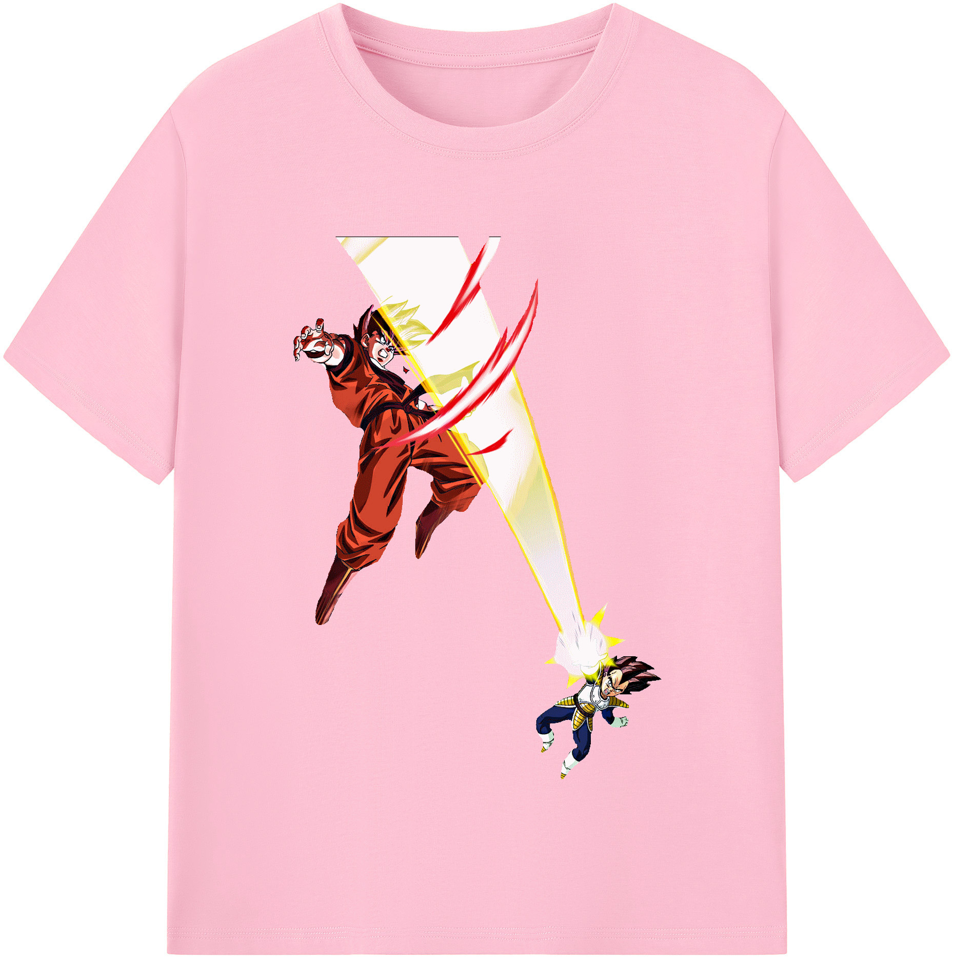 （画像用） ドラゴンボール ベジータ四世（Bejīta Yonsei）DRAGON BALL Vegeta IV 綿100％半袖Tシャツ（フロントプリント）