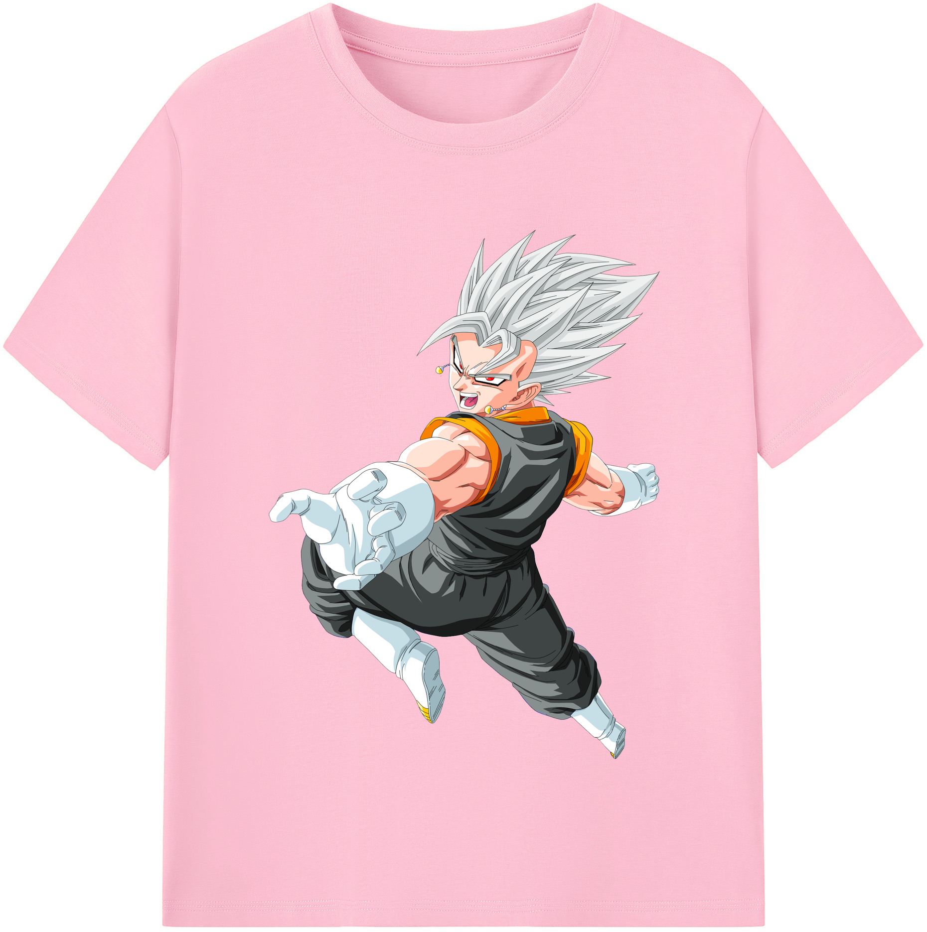 （画像用） ドラゴンボール ベジータ四世（Bejīta Yonsei）DRAGON BALL Vegeta IV 綿100％半袖Tシャツ（フロントプリント）