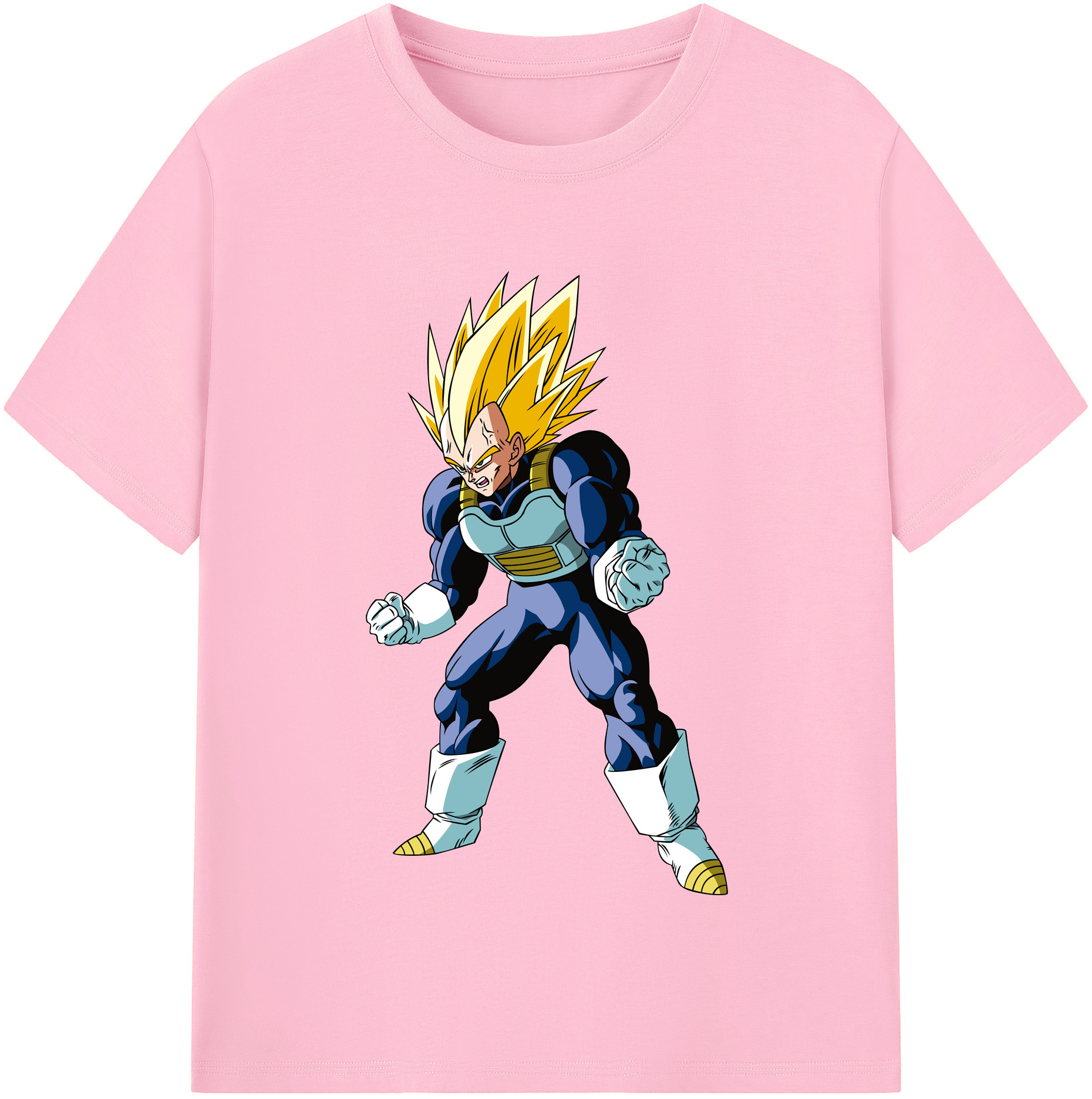 （画像用） ドラゴンボール ベジータ四世（Bejīta Yonsei）DRAGON BALL Vegeta IV 綿100％半袖Tシャツ（フロントプリント）