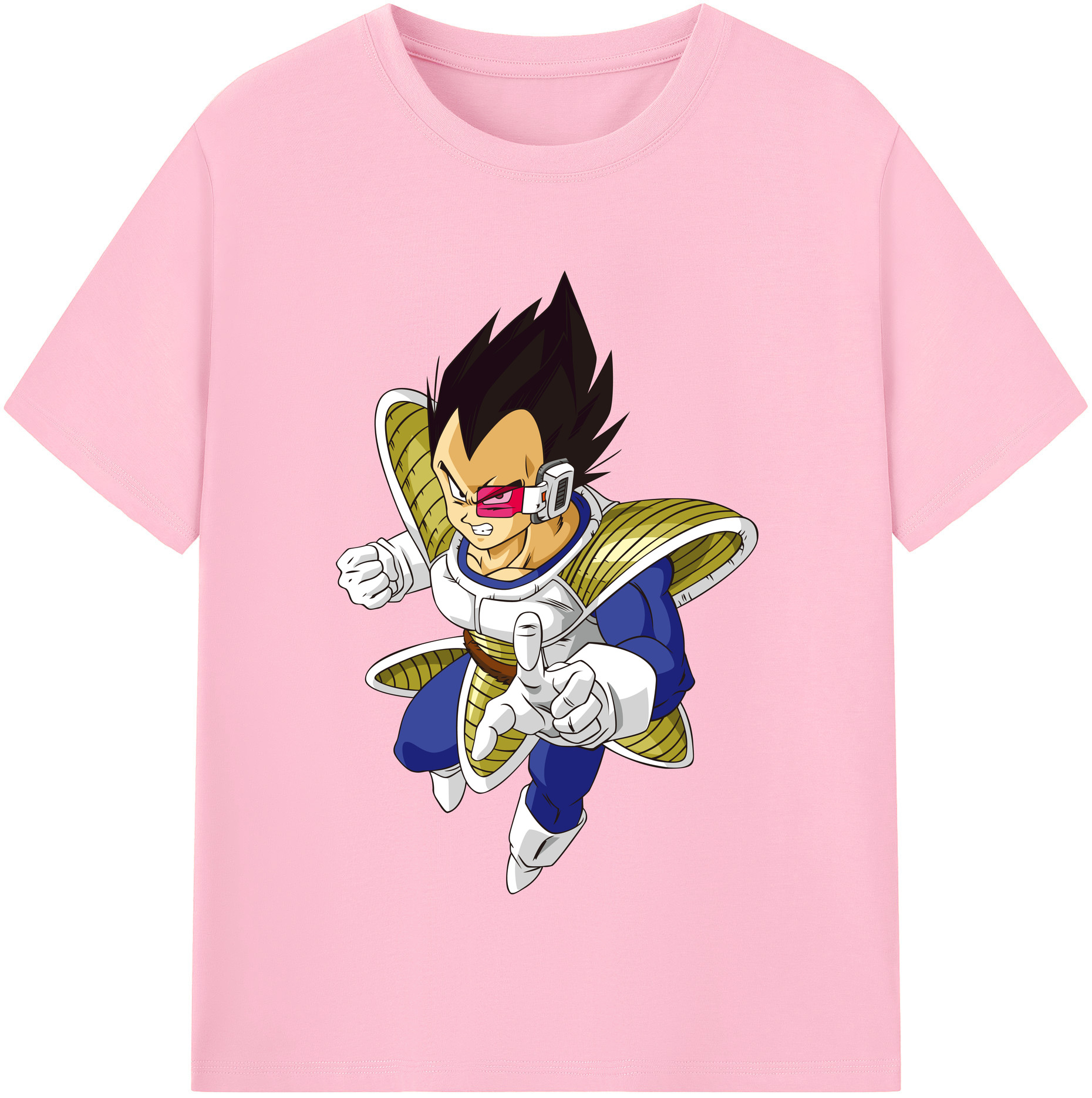 （画像用） ドラゴンボール ベジータ四世（Bejīta Yonsei）DRAGON BALL Vegeta IV 綿100％半袖Tシャツ（フロントプリント）