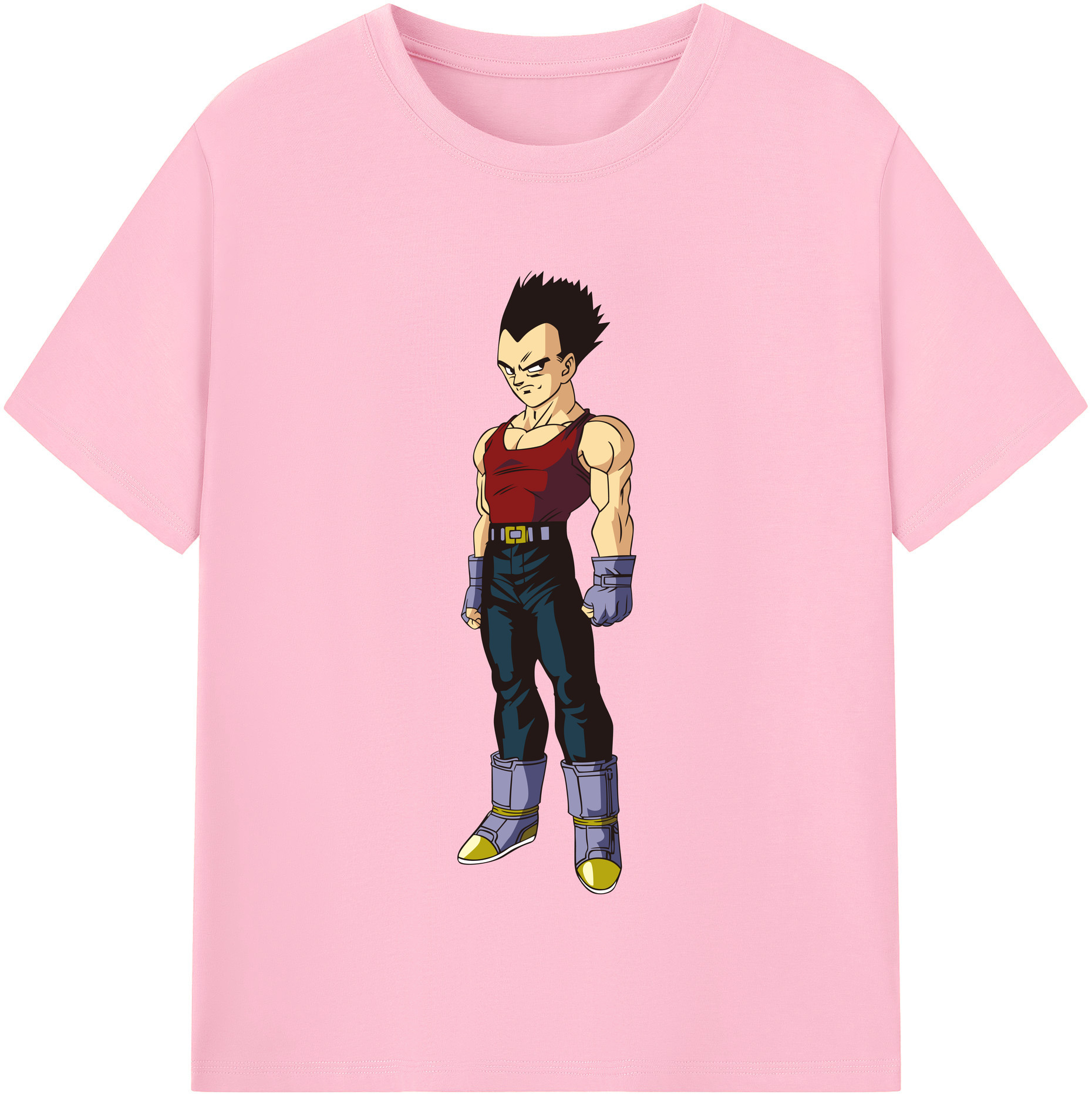 （画像用） ドラゴンボール ベジータ四世（Bejīta Yonsei）DRAGON BALL Vegeta IV 綿100％半袖Tシャツ（フロントプリント）