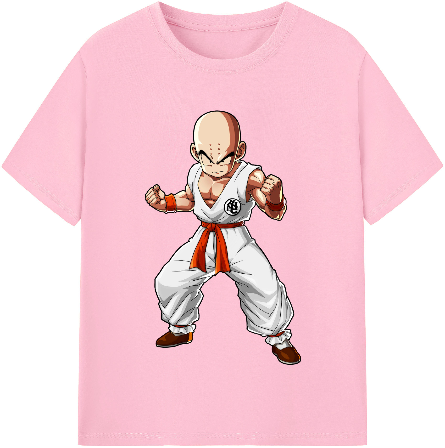 （画像用） ドラゴンボール クリリン DRAGON BALL krillin 綿100％半袖Tシャツ（フロントプリント）
