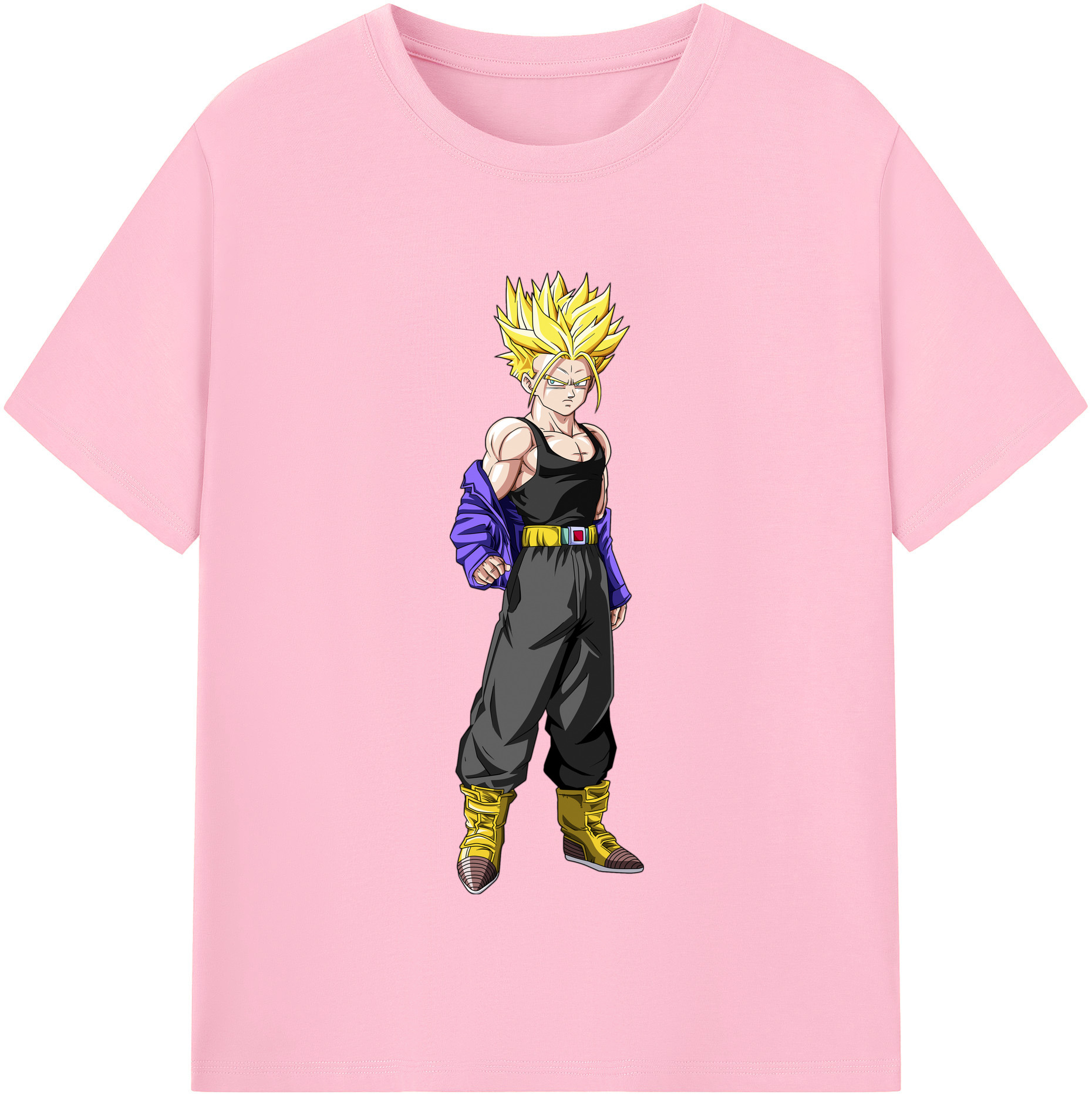 （画像用） ドラゴンボール トランクス（Torankusu）DRAGON BALL Trunks 綿100％半袖Tシャツ（フロントプリント）