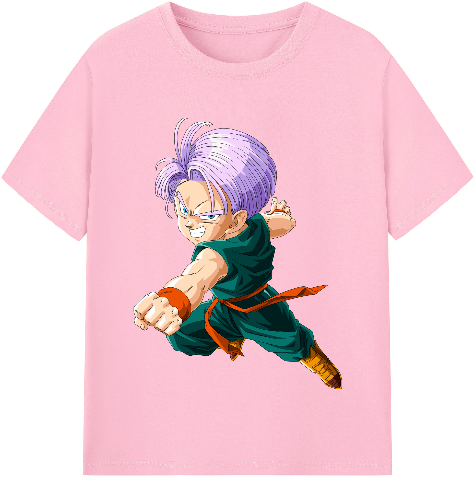 （画像用） ドラゴンボール トランクス（Torankusu）DRAGON BALL Trunks 綿100％半袖Tシャツ（フロントプリント）