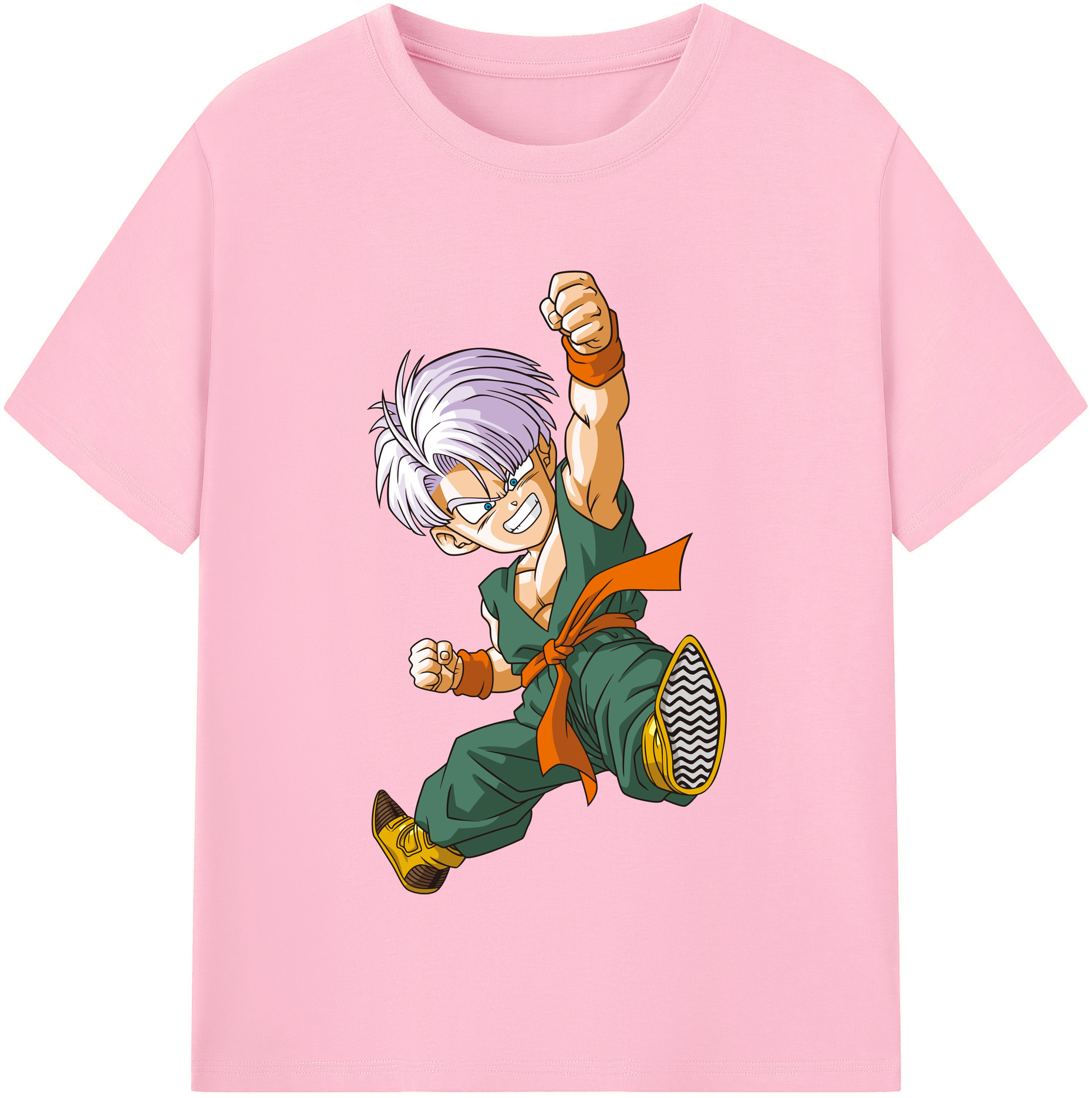 （画像用） ドラゴンボール トランクス（Torankusu）DRAGON BALL Trunks 綿100％半袖Tシャツ（フロントプリント）