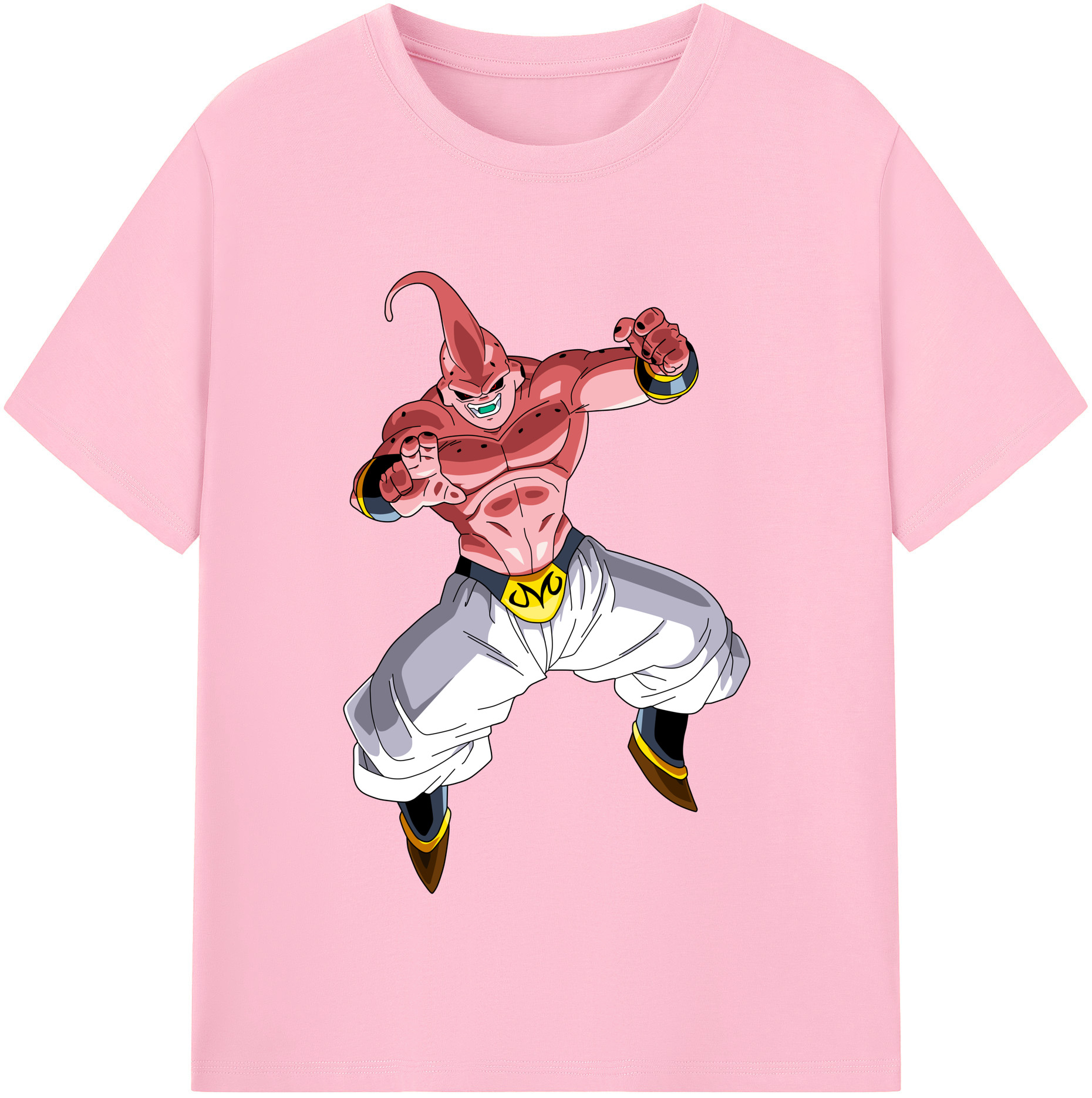 （画像用） ドラゴンボール 魔人ブウ DRAGON BALL Majin Buu 綿100％半袖Tシャツ（フロントプリント）