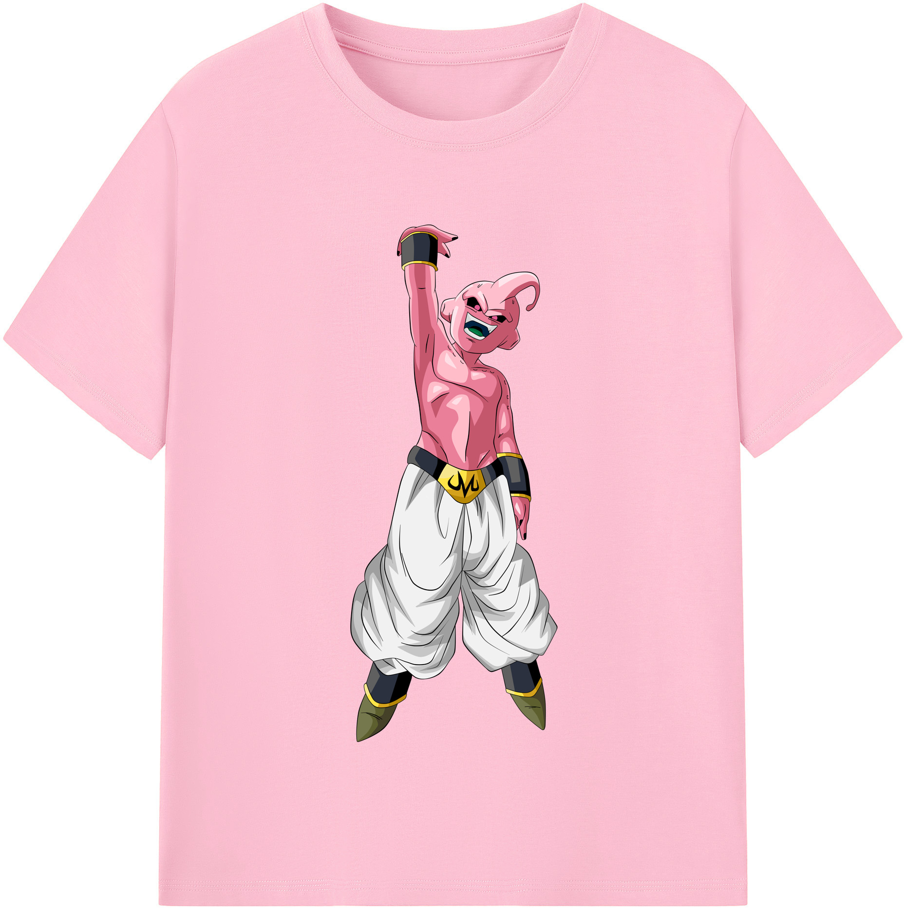 （画像用） ドラゴンボール 魔人ブウ DRAGON BALL Majin Buu 綿100％半袖Tシャツ（フロントプリント）