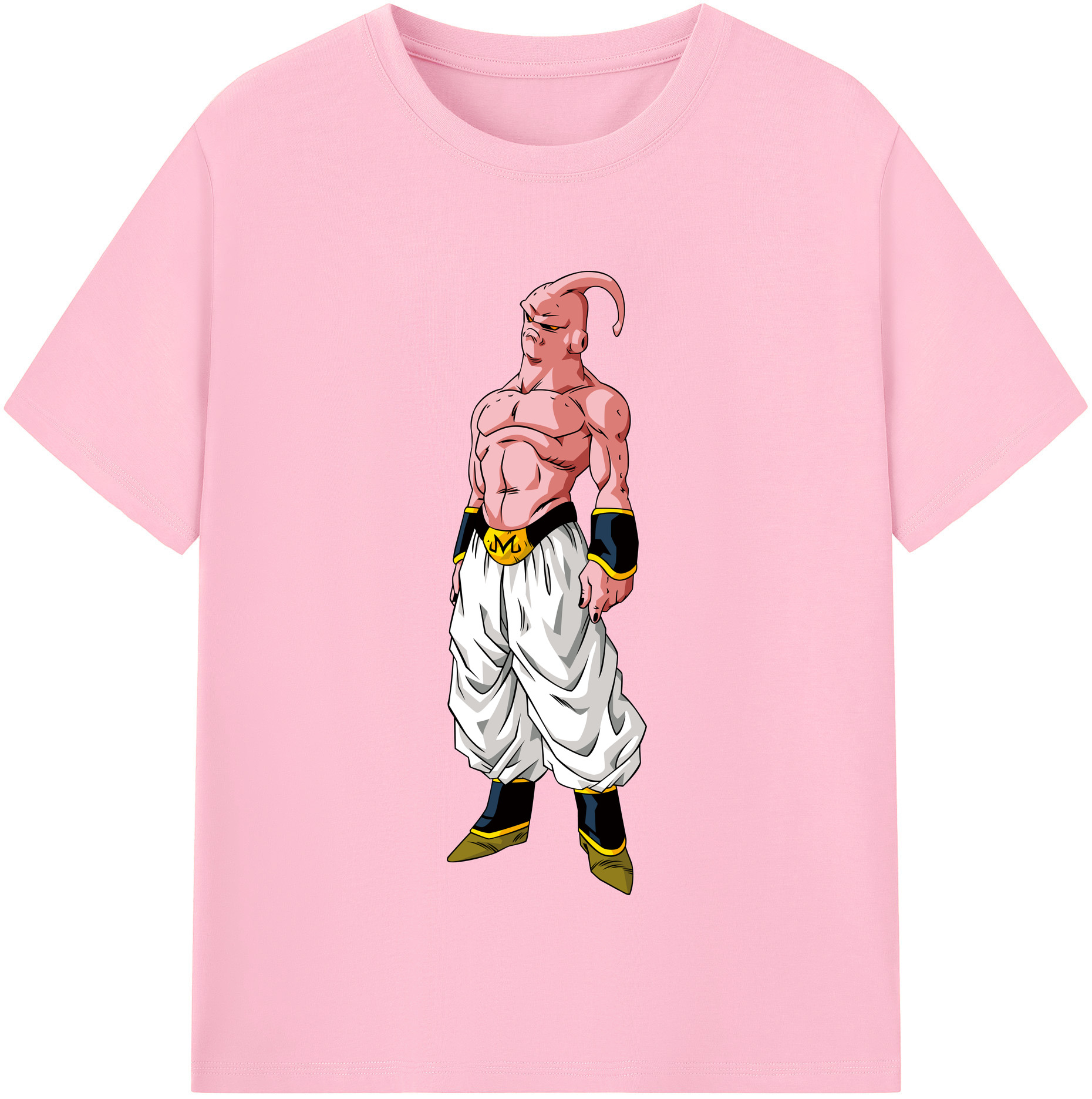 （画像用） ドラゴンボール 魔人ブウ DRAGON BALL Majin Buu 綿100％半袖Tシャツ（フロントプリント）