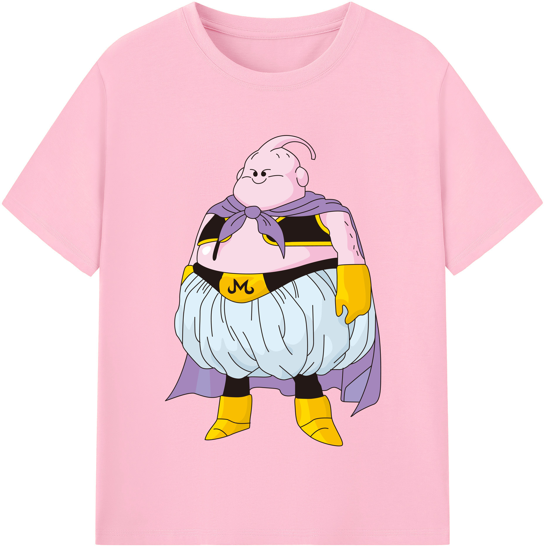 （画像用） ドラゴンボール 魔人ブウ DRAGON BALL Majin Buu 綿100％半袖Tシャツ（フロントプリント）