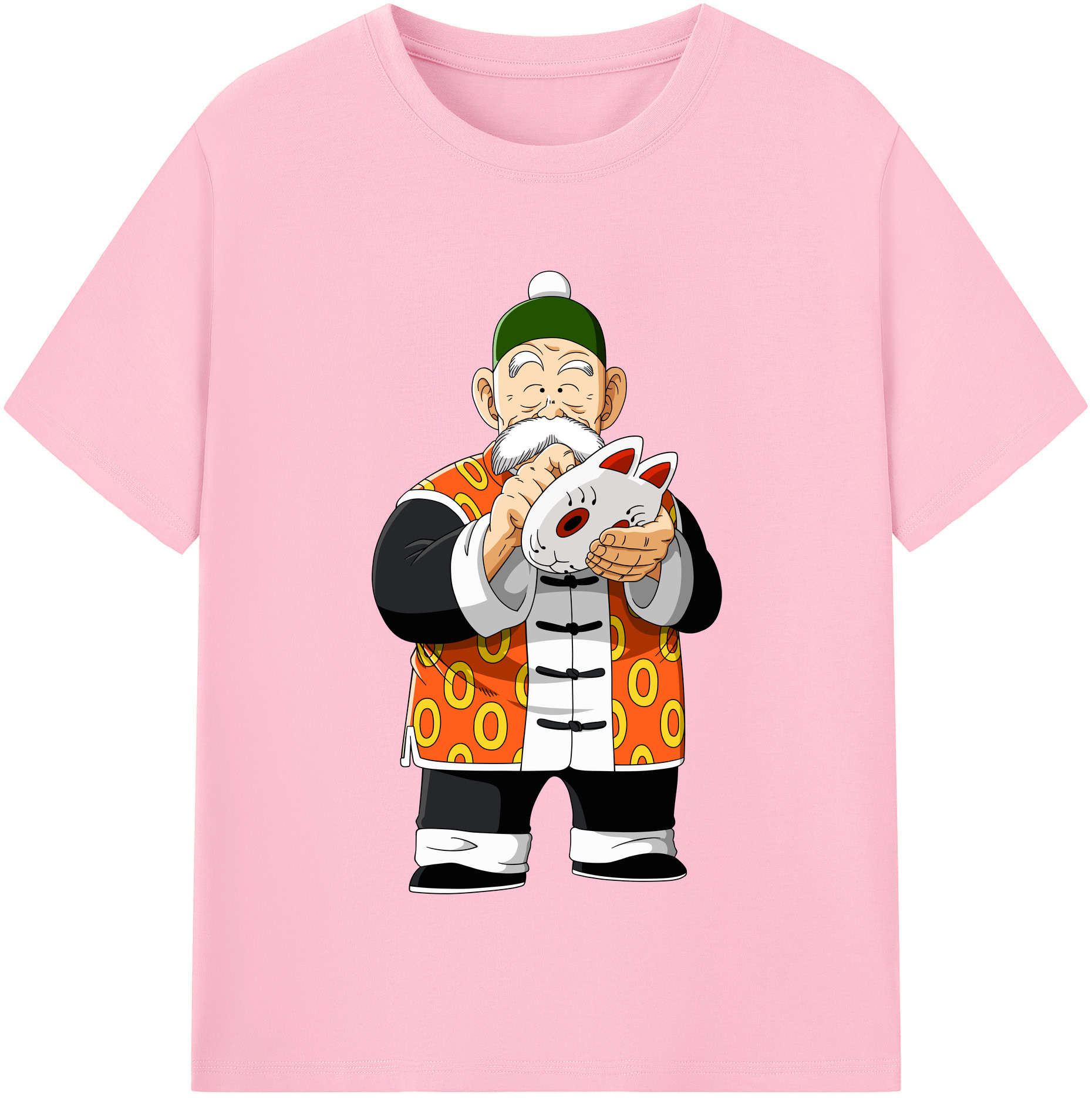 （画像用） ドラゴンボール 亀仙人（かめせんにん） DRAGON BALL Master Roshi Kame Sennin 綿100％半袖Tシャツ（フロントプリント）