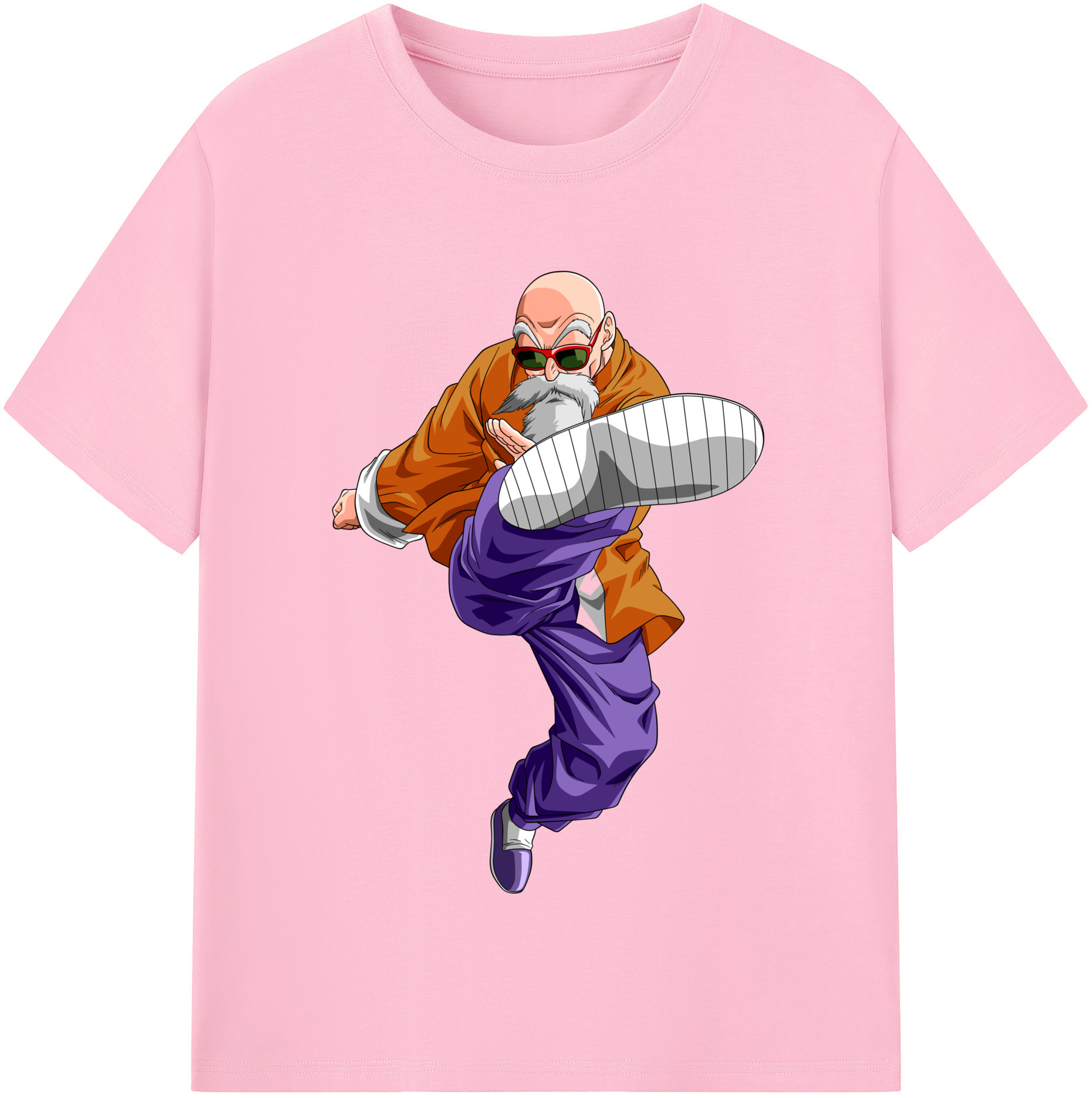 （画像用） ドラゴンボール 亀仙人（かめせんにん） DRAGON BALL Master Roshi Kame Sennin 綿100％半袖Tシャツ（フロントプリント）
