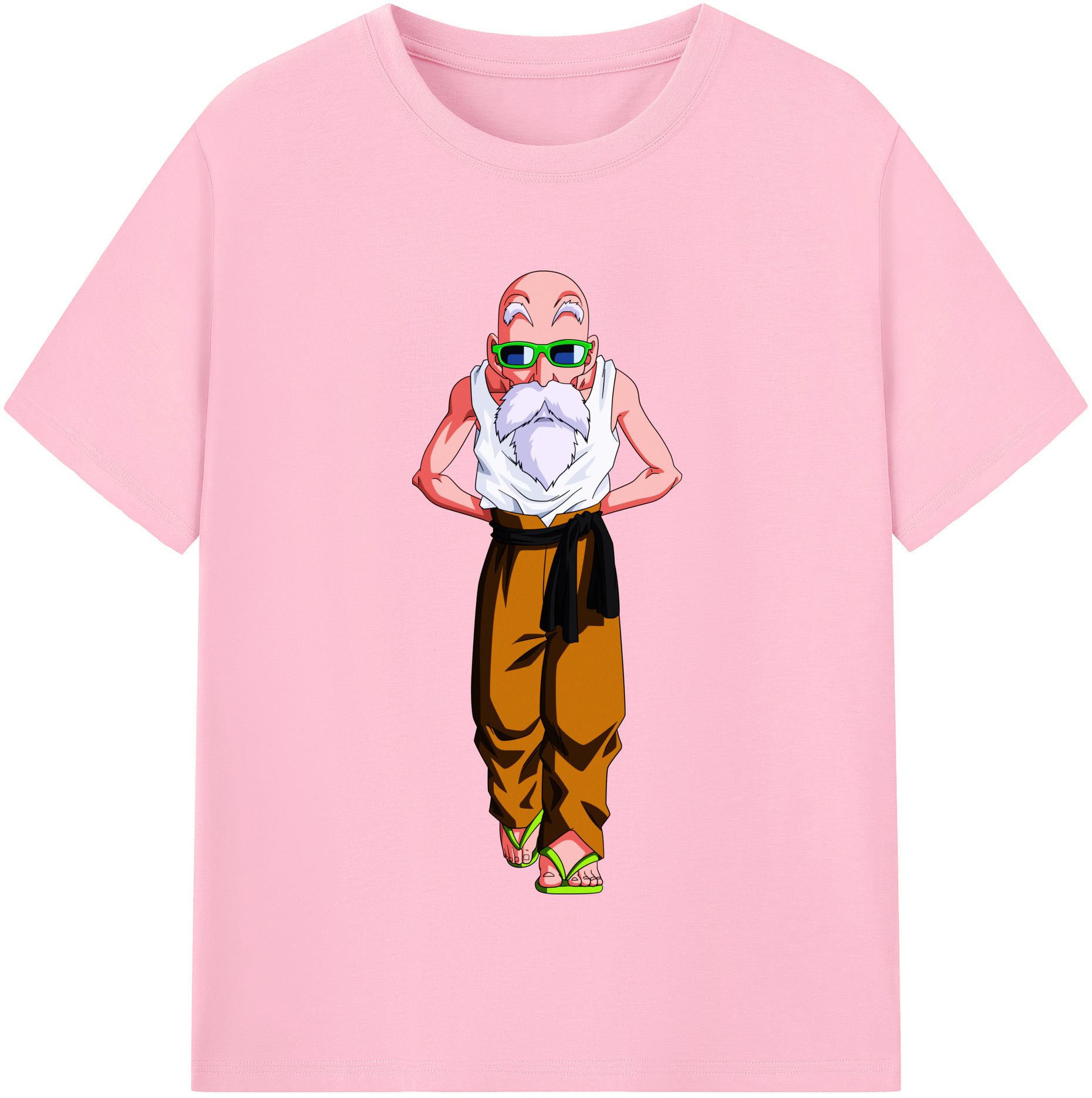 （画像用） ドラゴンボール 亀仙人（かめせんにん） DRAGON BALL Master Roshi Kame Sennin 綿100％半袖Tシャツ（フロントプリント）