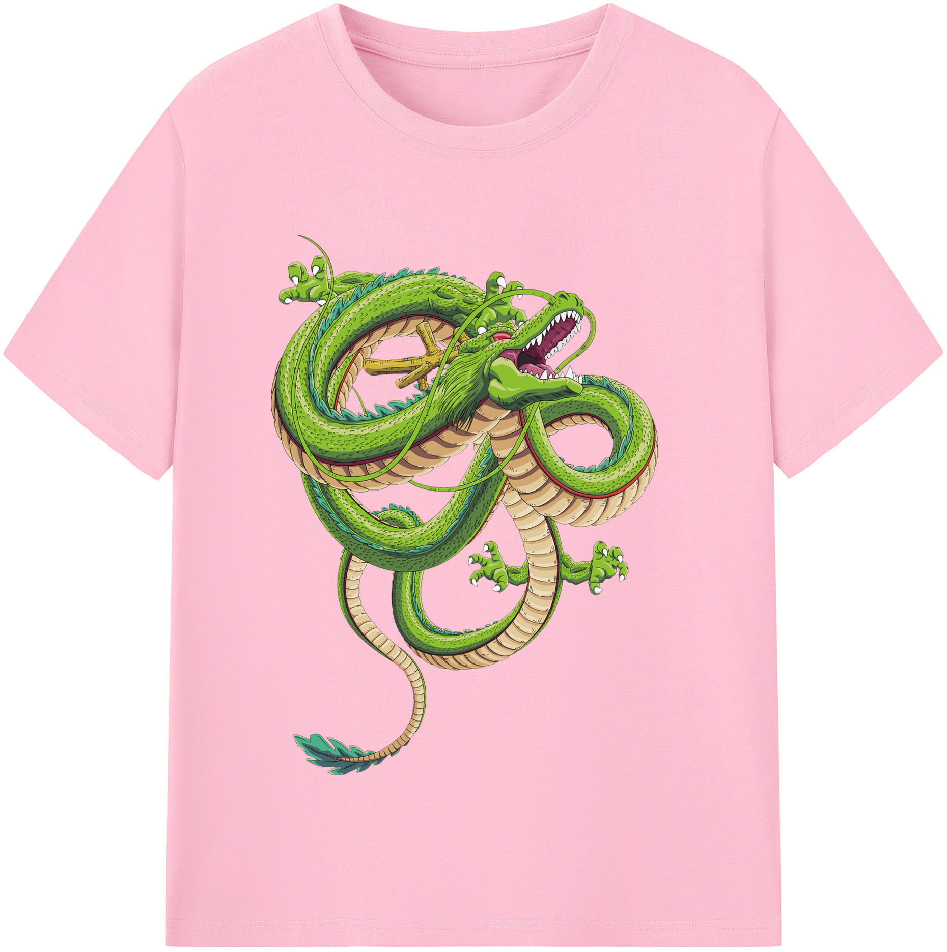（画像用） ドラゴンボール 神龍 シェンロン DRAGON BALL Shenron 綿100％半袖Tシャツ（フロントプリント）