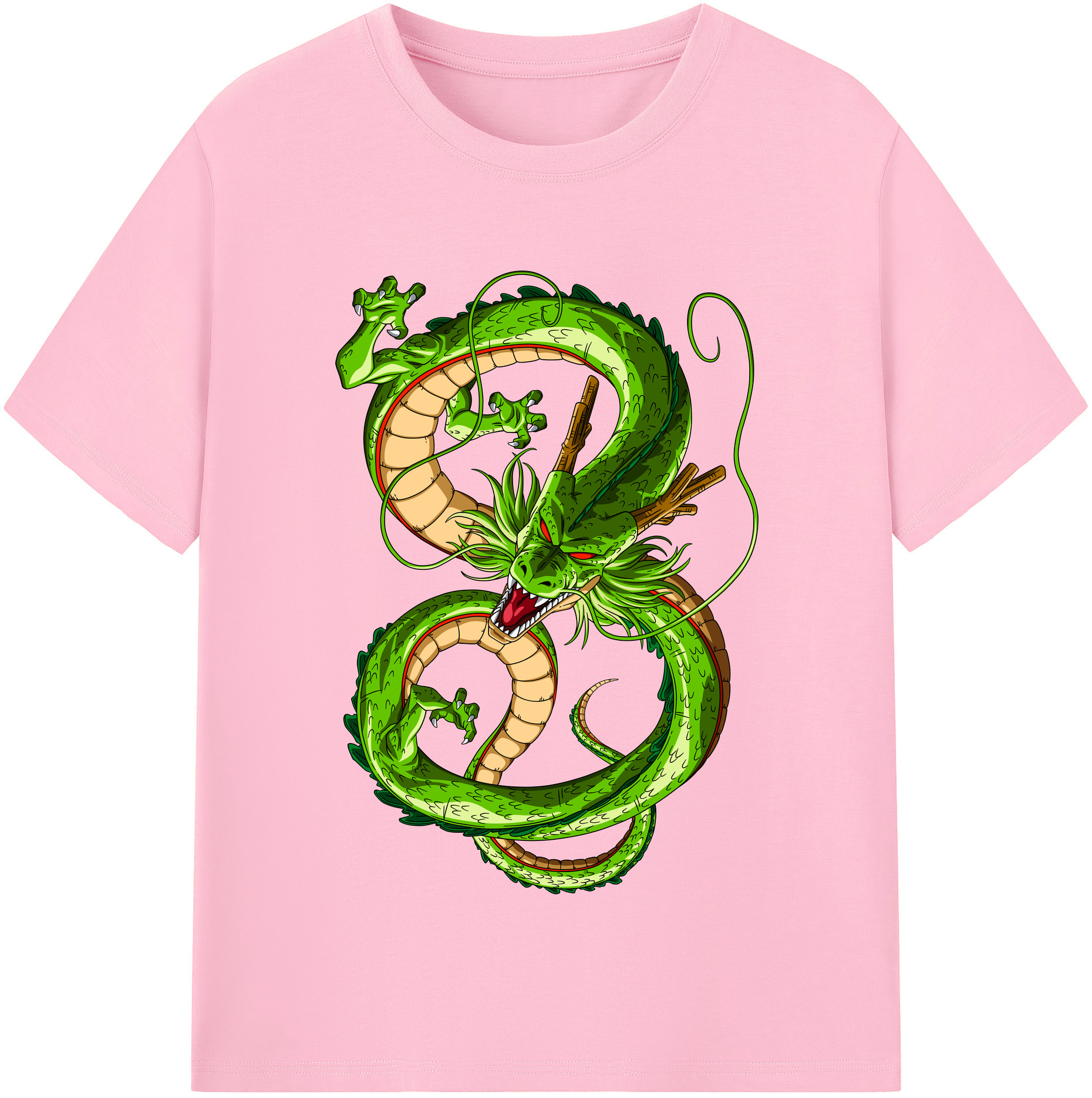 （画像用） ドラゴンボール 神龍 シェンロン DRAGON BALL Shenron 綿100％半袖Tシャツ（フロントプリント）