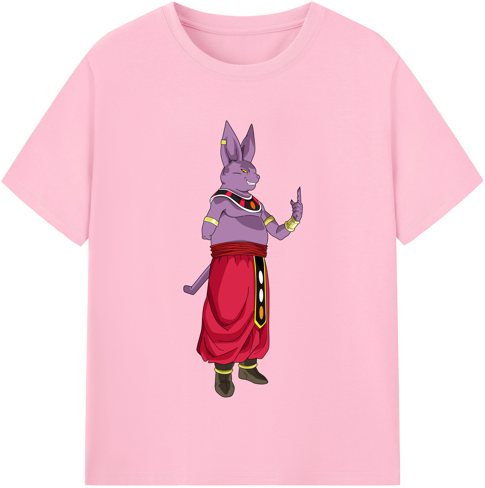 （画像用） ドラゴンボール シャンパ DRAGON BALL Champa 綿100％半袖Tシャツ（フロントプリント）