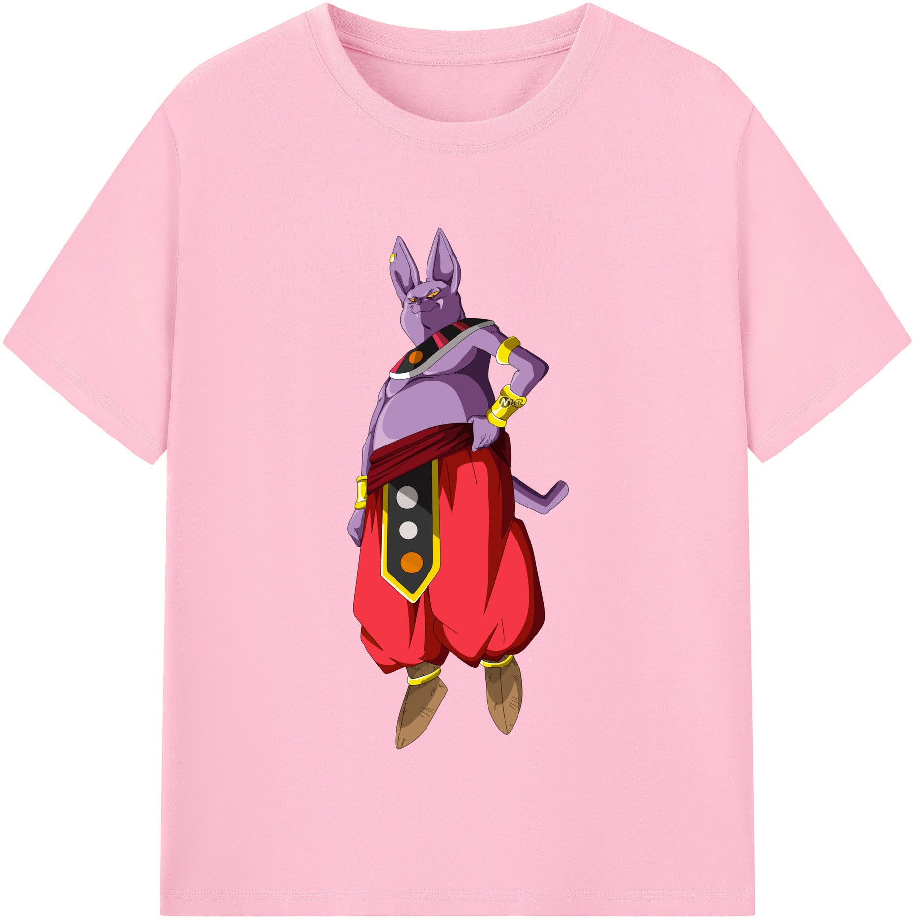 （画像用） ドラゴンボール シャンパ DRAGON BALL Champa 綿100％半袖Tシャツ（フロントプリント）