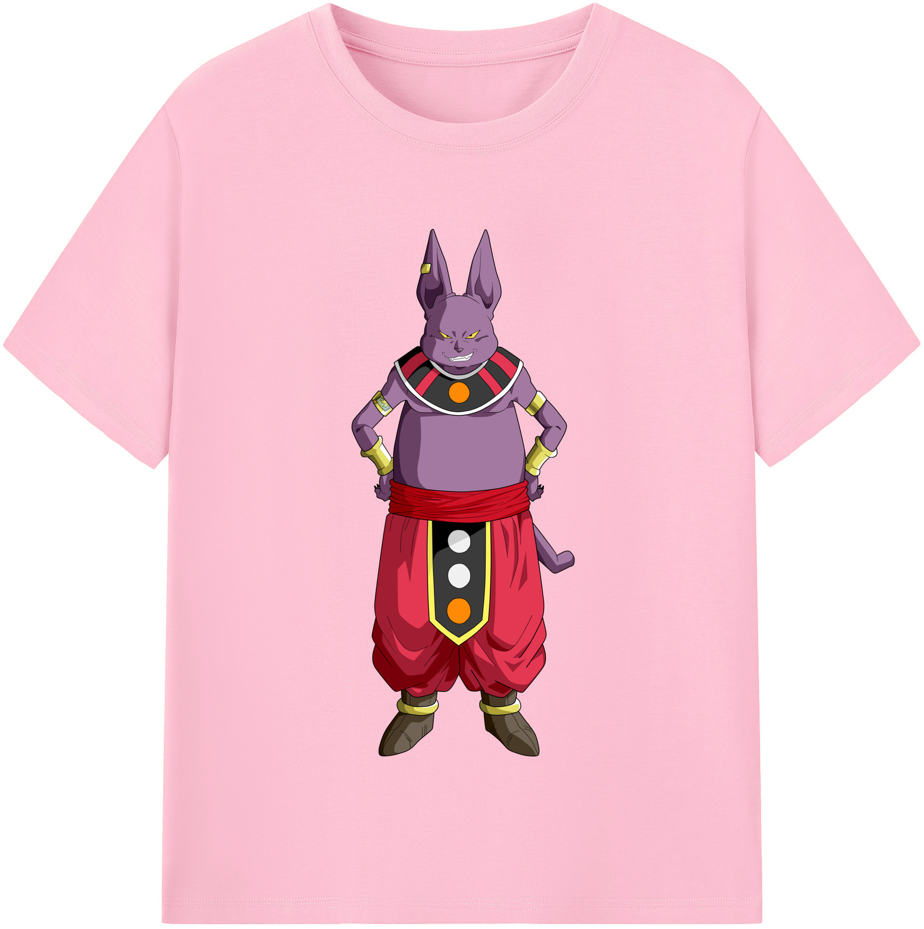 （画像用） ドラゴンボール シャンパ DRAGON BALL Champa 綿100％半袖Tシャツ（フロントプリント）