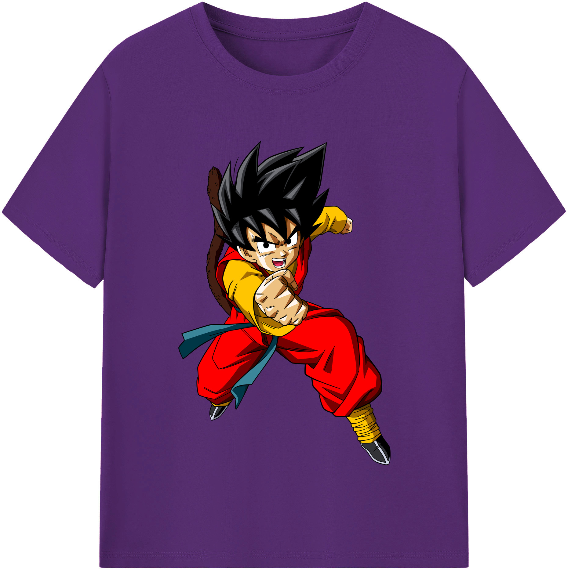 （画像用） ドラゴンボール 孫悟空（そん ごくう）Son Goku カカロット DRAGON BALL Kakarotto 綿100％半袖Tシャツ（フロントプリント）