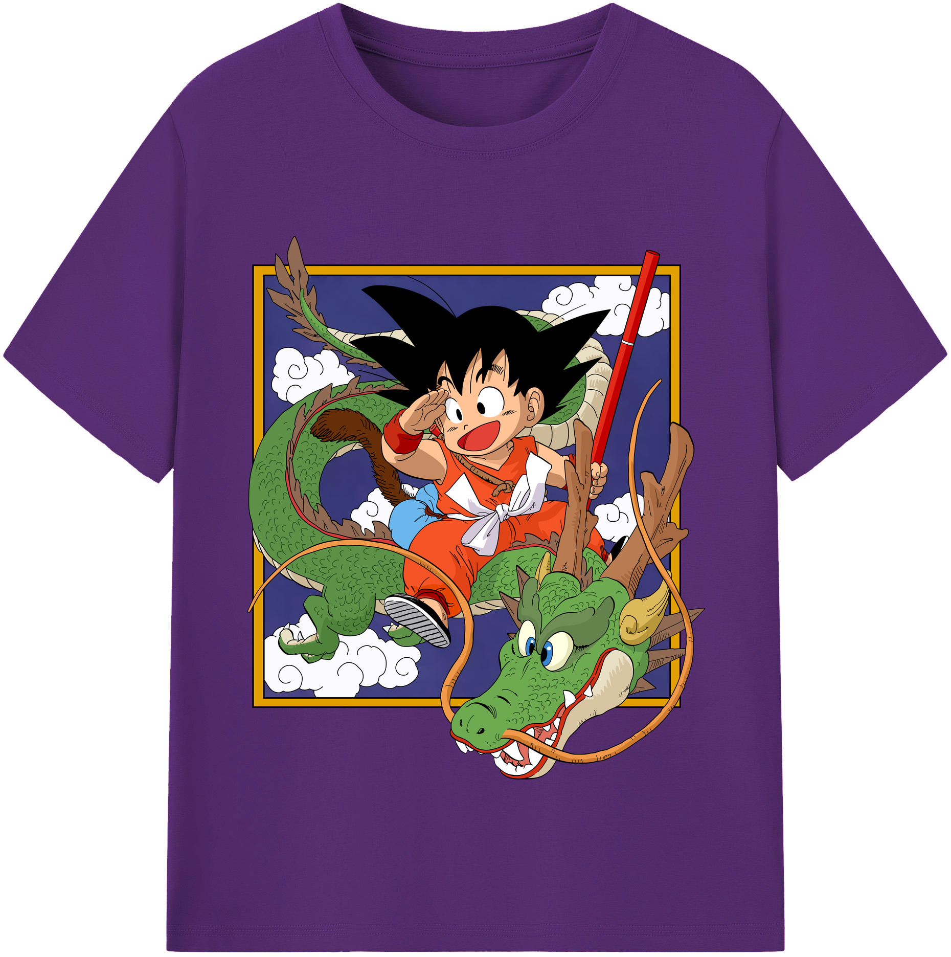 （画像用） ドラゴンボール 孫悟空（そん ごくう）Son Goku カカロット DRAGON BALL Kakarotto 綿100％半袖Tシャツ（フロントプリント）