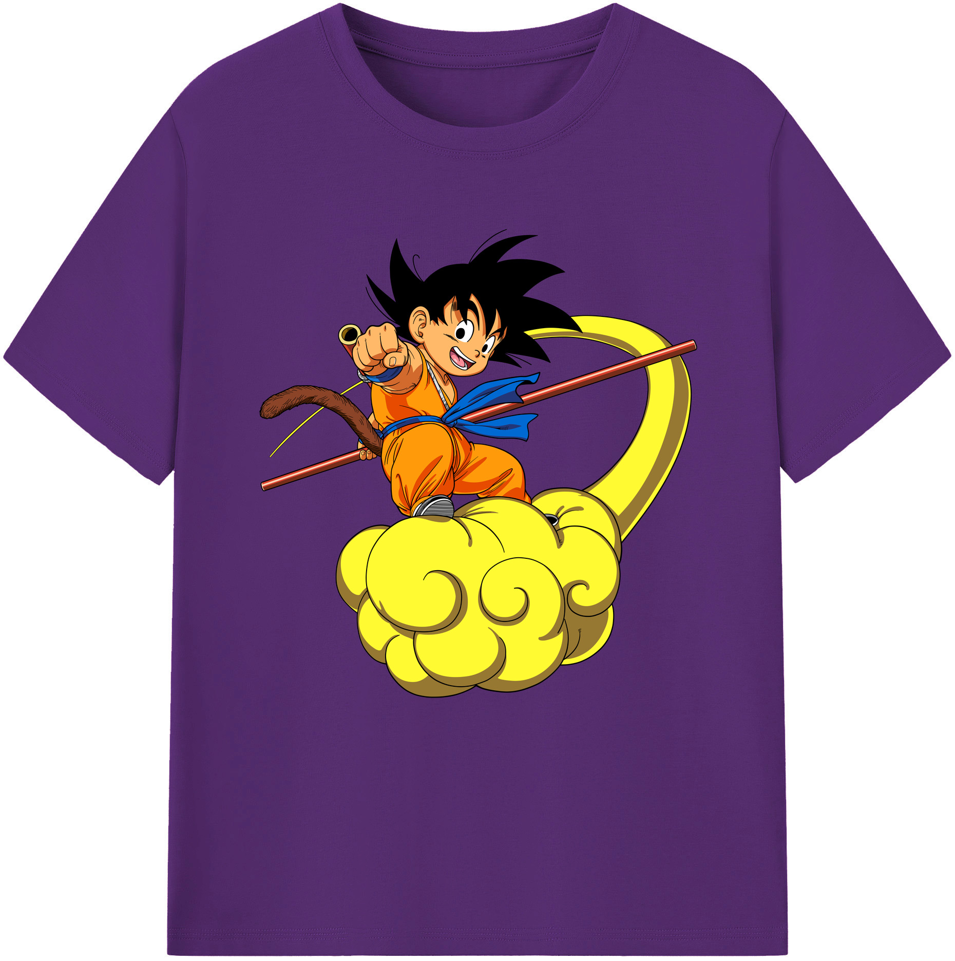 （画像用） ドラゴンボール 孫悟空（そん ごくう）Son Goku カカロット DRAGON BALL Kakarotto 綿100％半袖Tシャツ（フロントプリント）
