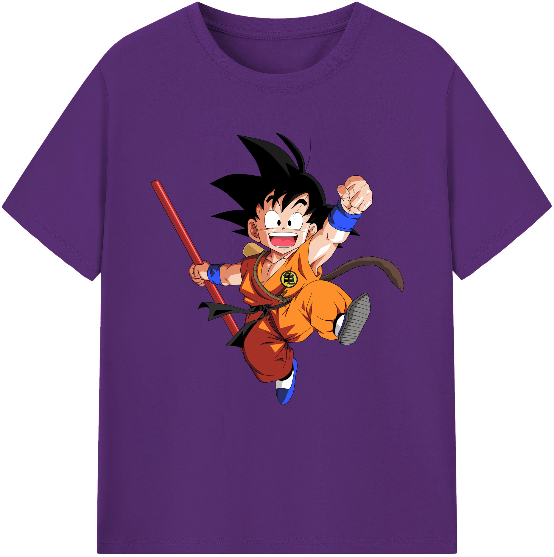 （画像用） ドラゴンボール 孫悟空（そん ごくう）Son Goku カカロット DRAGON BALL Kakarotto 綿100％半袖Tシャツ（フロントプリント）