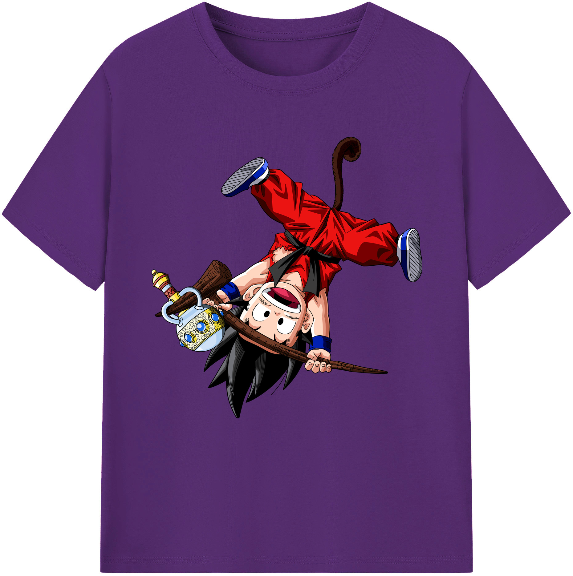 （画像用） ドラゴンボール 孫悟空（そん ごくう）Son Goku カカロット DRAGON BALL Kakarotto 綿100％半袖Tシャツ（フロントプリント）
