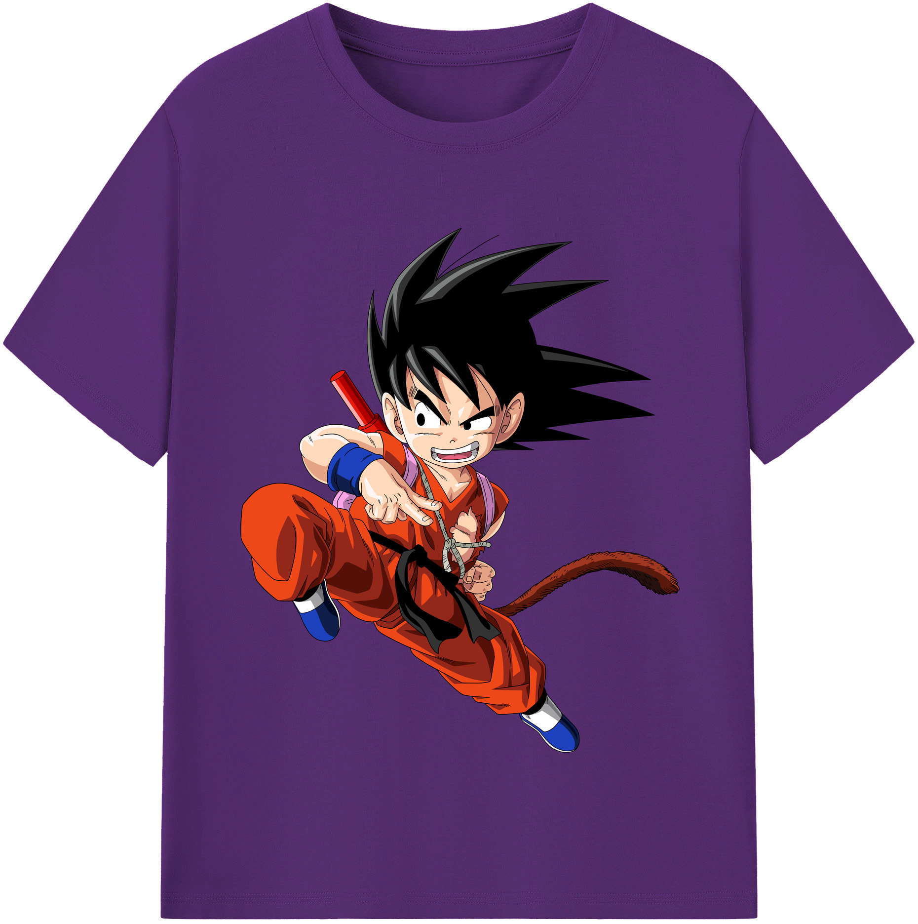 （画像用） ドラゴンボール 孫悟空（そん ごくう）Son Goku カカロット DRAGON BALL Kakarotto 綿100％半袖Tシャツ（フロントプリント）