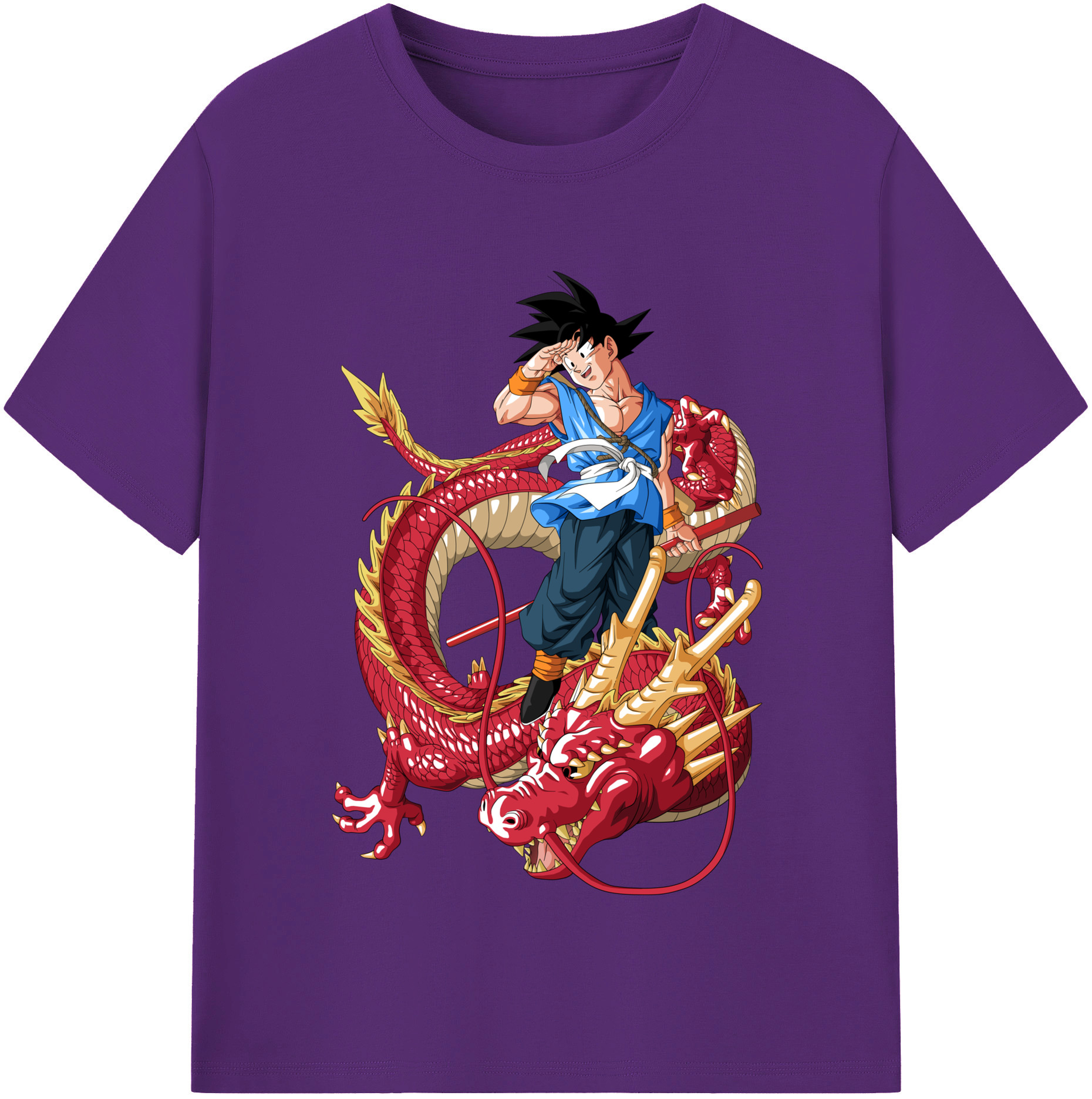 （画像用） ドラゴンボール 孫悟空（そん ごくう）Son Goku カカロット DRAGON BALL Kakarotto 綿100％半袖Tシャツ（フロントプリント）