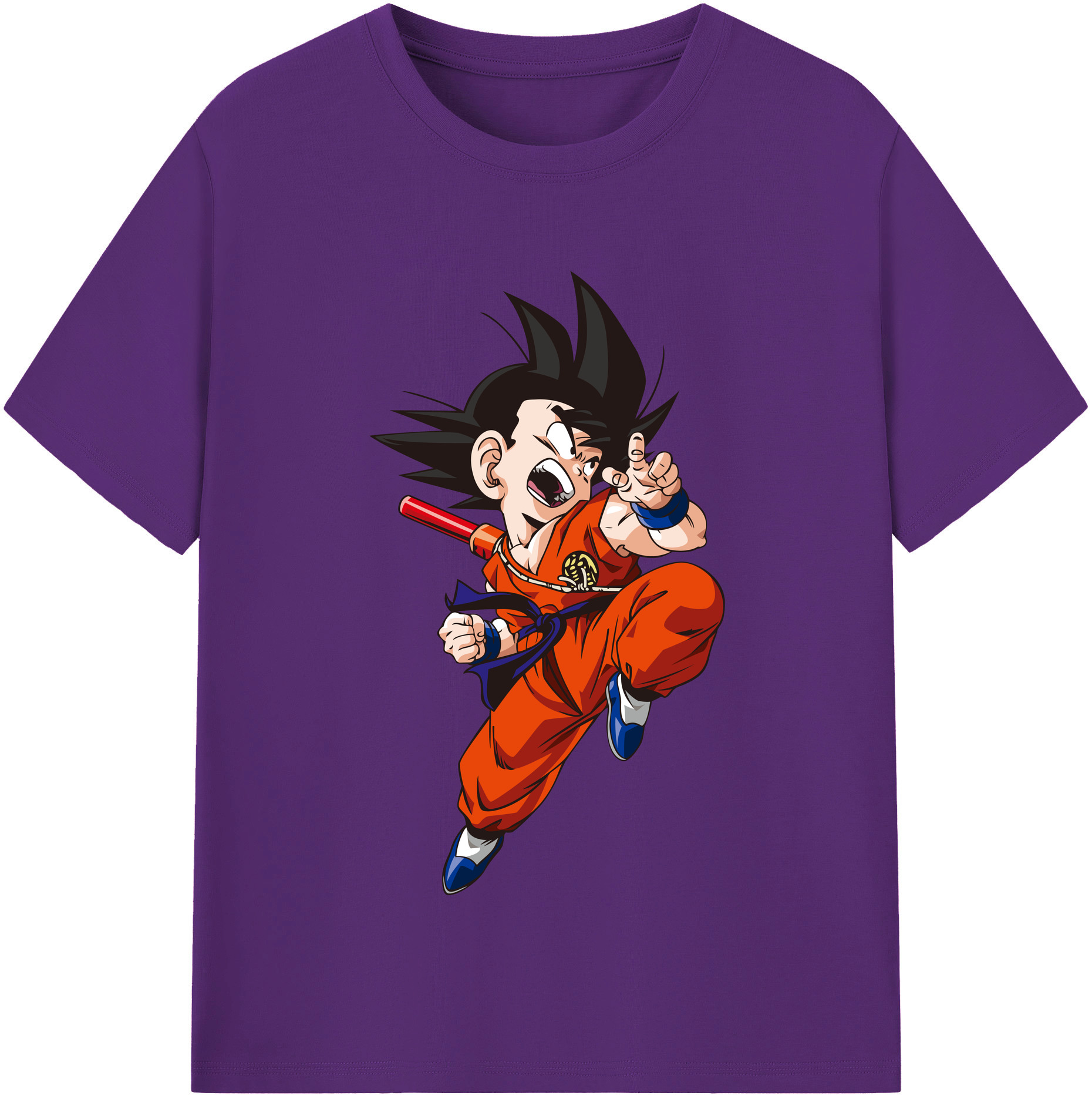 （画像用） ドラゴンボール 孫悟空（そん ごくう）Son Goku カカロット DRAGON BALL Kakarotto 綿100％半袖Tシャツ（フロントプリント）