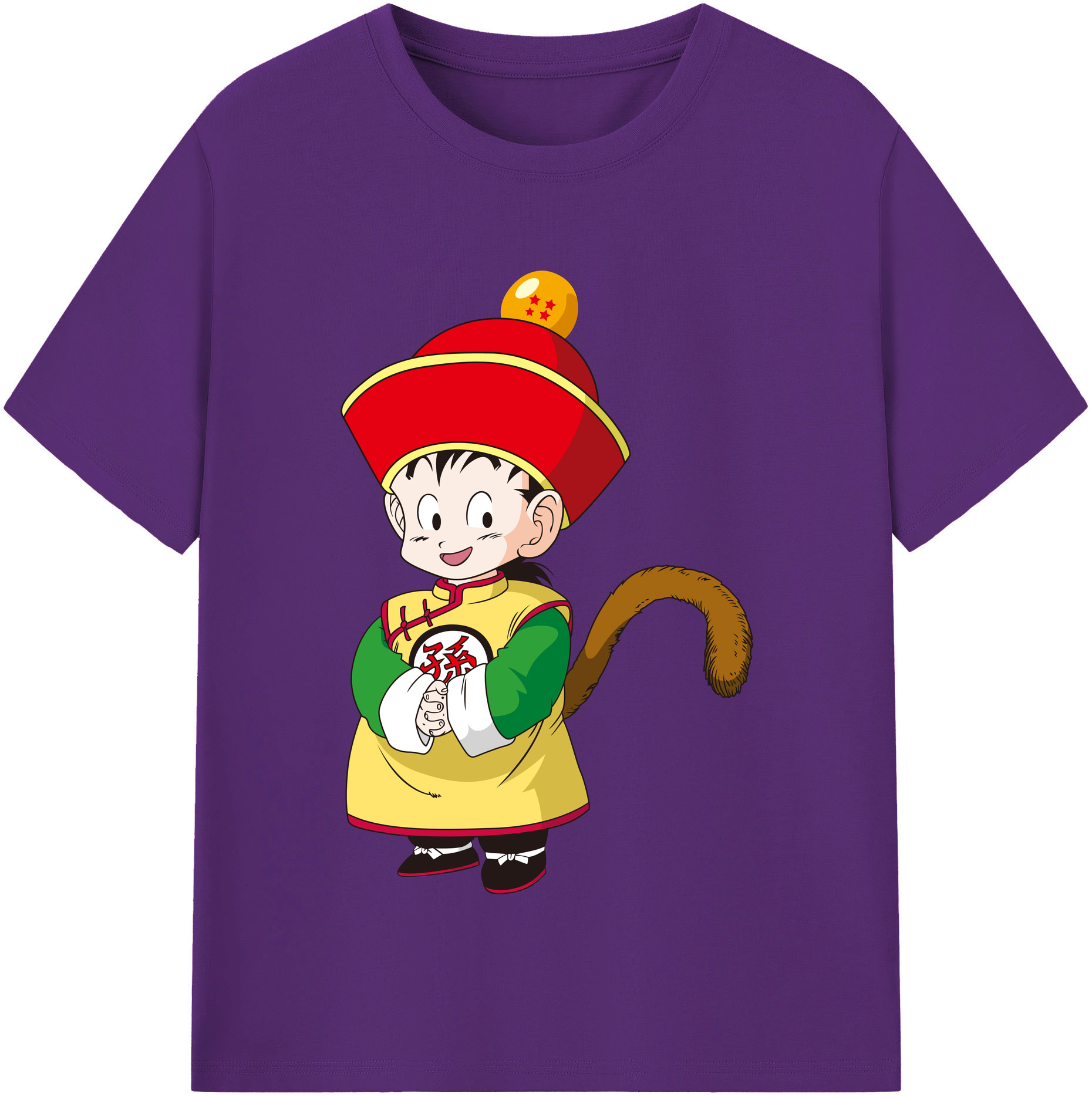 （画像用） ドラゴンボール 孫悟空（そん ごくう）Son Goku カカロット DRAGON BALL Kakarotto 綿100％半袖Tシャツ（フロントプリント）