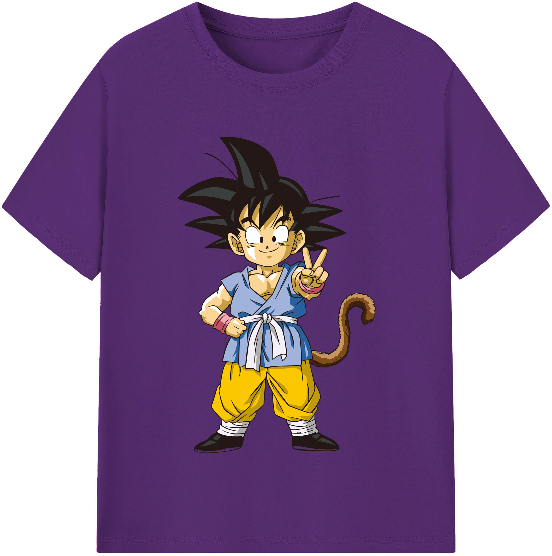 （画像用） ドラゴンボール 孫悟空（そん ごくう）Son Goku カカロット DRAGON BALL Kakarotto 綿100％半袖Tシャツ（フロントプリント）