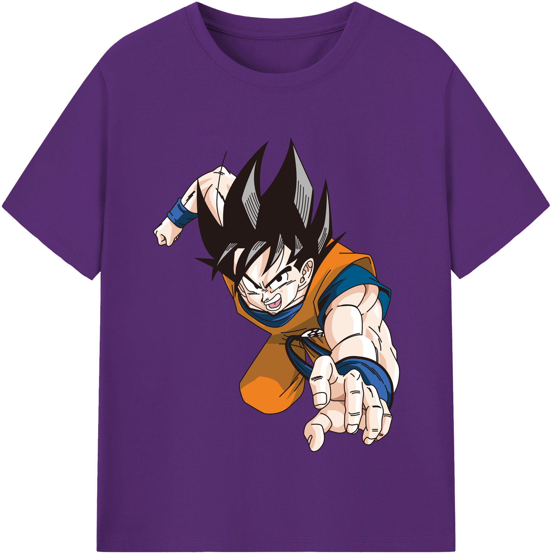 （画像用） ドラゴンボール 孫悟空（そん ごくう）Son Goku カカロット DRAGON BALL Kakarotto 綿100％半袖Tシャツ（フロントプリント）