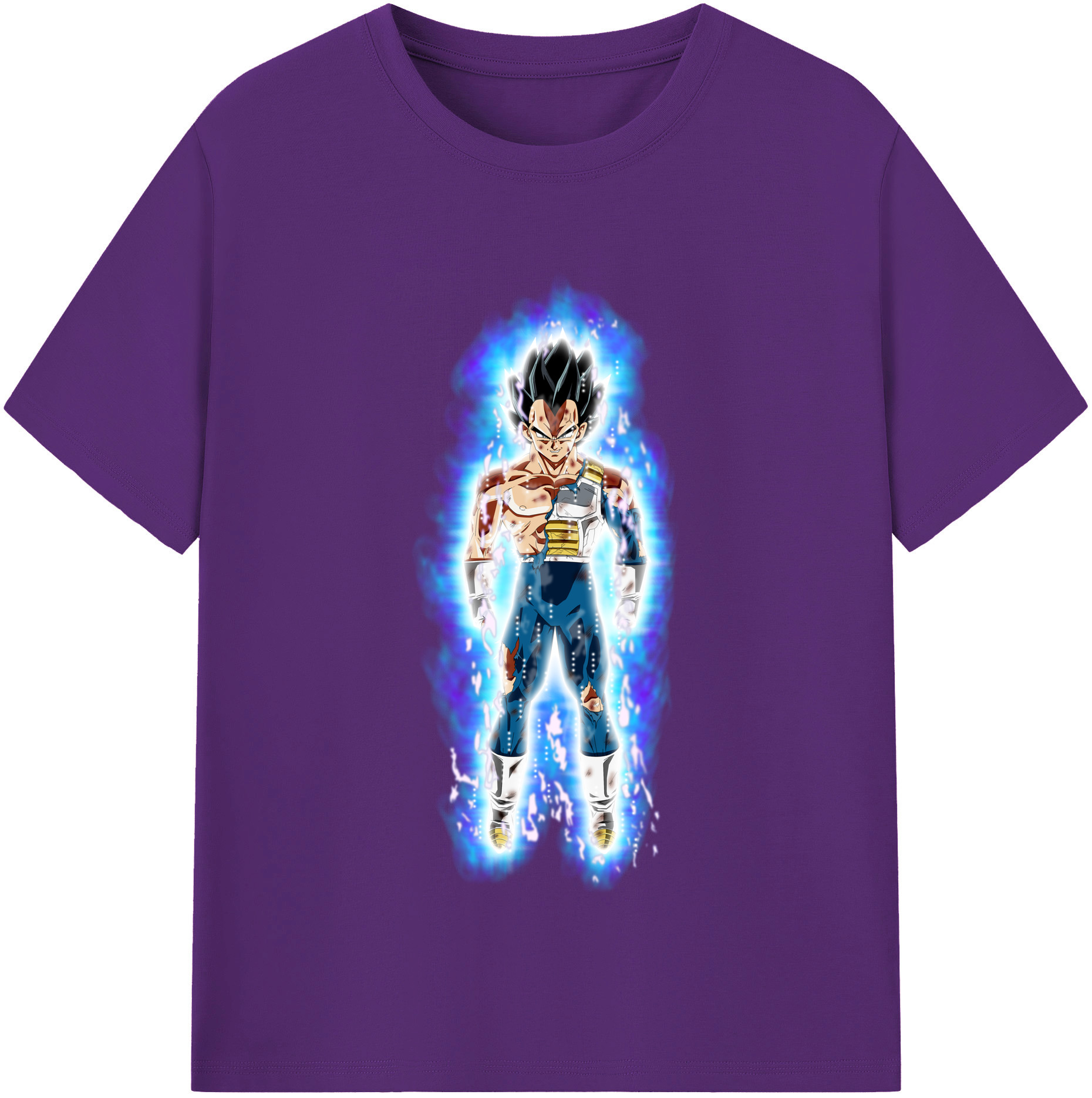 （画像用） ドラゴンボール ベジータ四世（Bejīta Yonsei）DRAGON BALL Vegeta IV 綿100％半袖Tシャツ（フロントプリント）