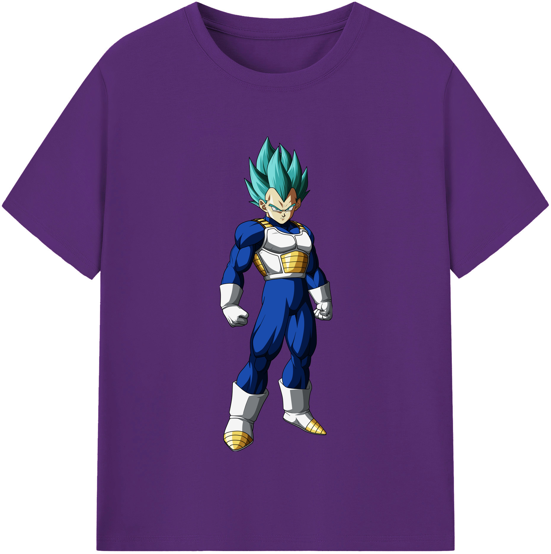 （画像用） ドラゴンボール ベジータ四世（Bejīta Yonsei）DRAGON BALL Vegeta IV 綿100％半袖Tシャツ（フロントプリント）