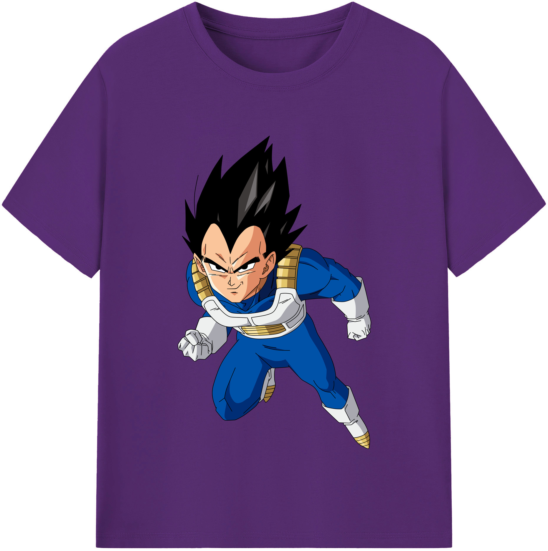 （画像用） ドラゴンボール ベジータ四世（Bejīta Yonsei）DRAGON BALL Vegeta IV 綿100％半袖Tシャツ（フロントプリント）