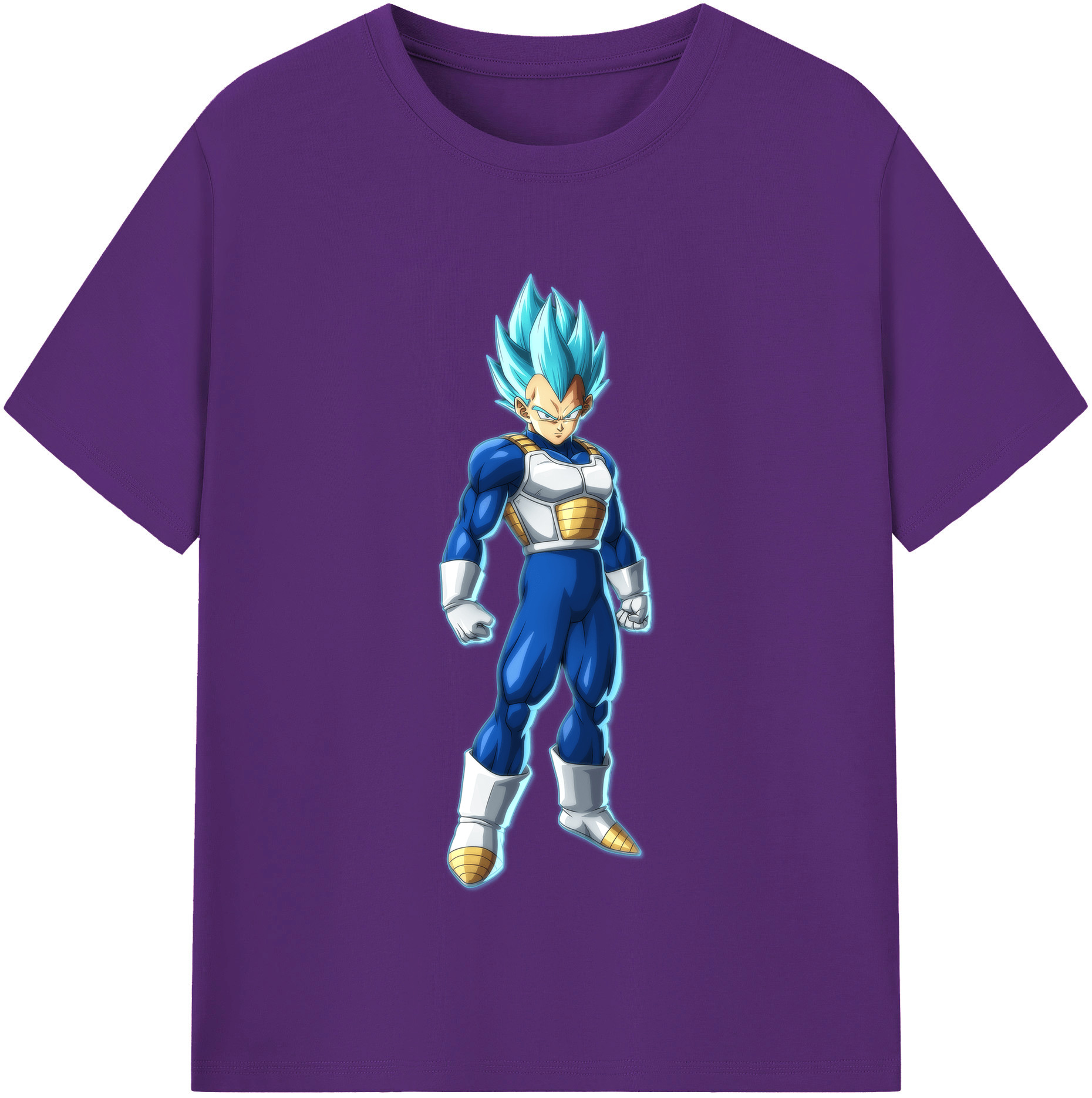 （画像用） ドラゴンボール ベジータ四世（Bejīta Yonsei）DRAGON BALL Vegeta IV 綿100％半袖Tシャツ（フロントプリント）