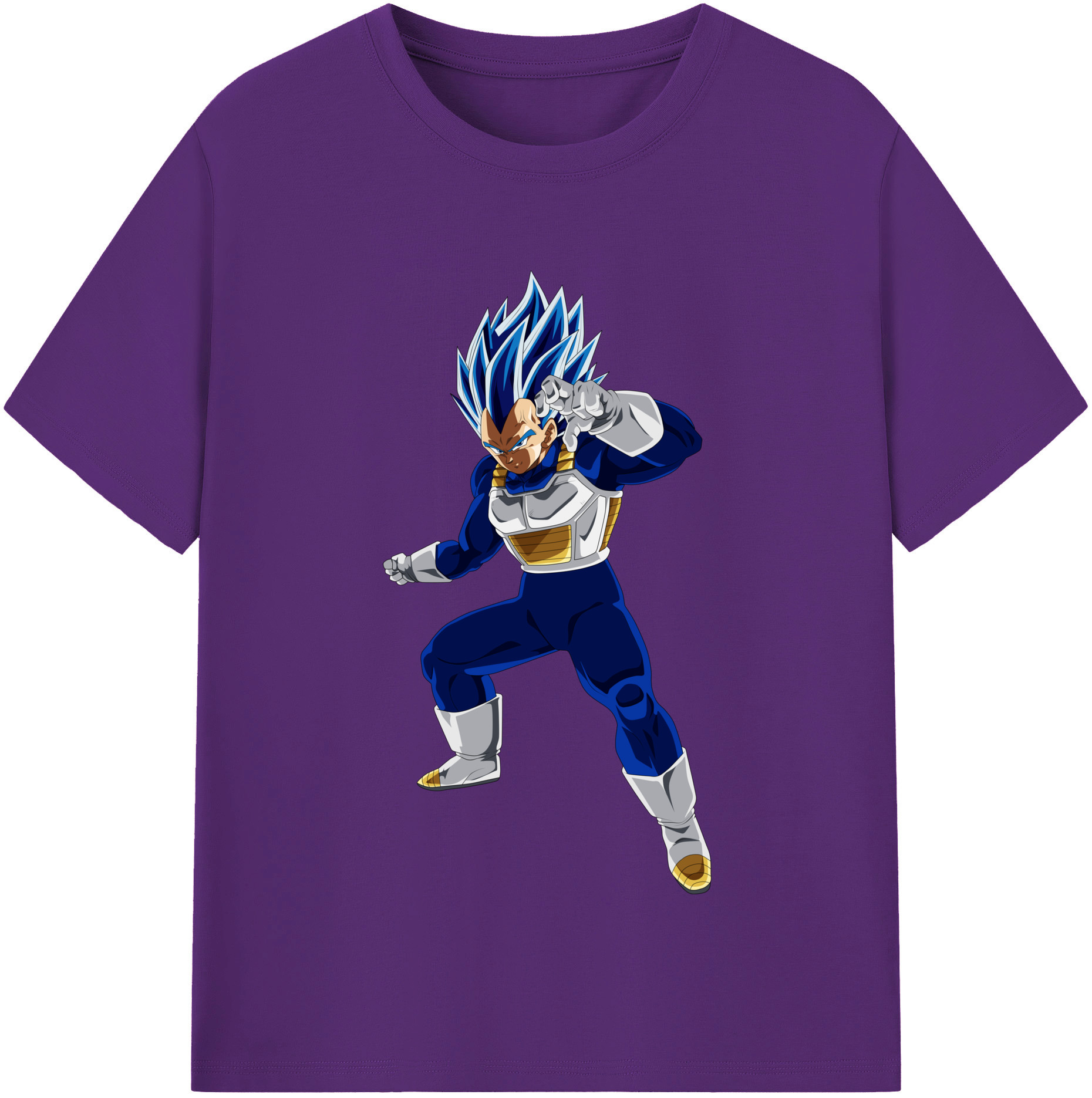 （画像用） ドラゴンボール ベジータ四世（Bejīta Yonsei）DRAGON BALL Vegeta IV 綿100％半袖Tシャツ（フロントプリント）