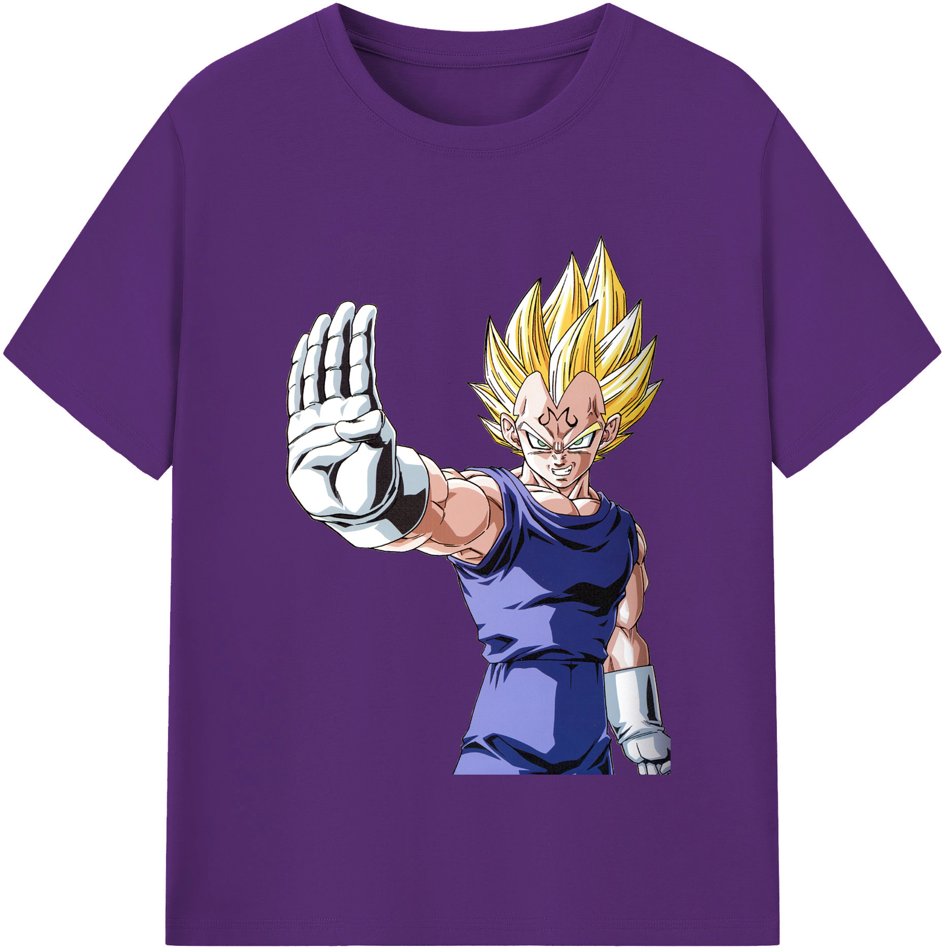 （画像用） ドラゴンボール ベジータ四世（Bejīta Yonsei）DRAGON BALL Vegeta IV 綿100％半袖Tシャツ（フロントプリント）