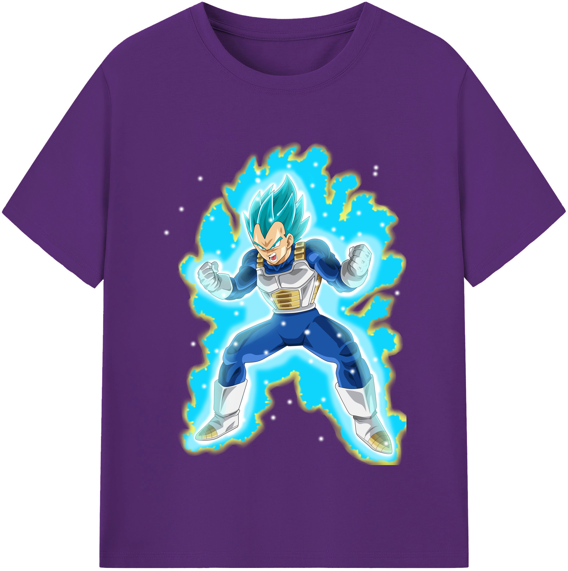 （画像用） ドラゴンボール ベジータ四世（Bejīta Yonsei）DRAGON BALL Vegeta IV 綿100％半袖Tシャツ（フロントプリント）