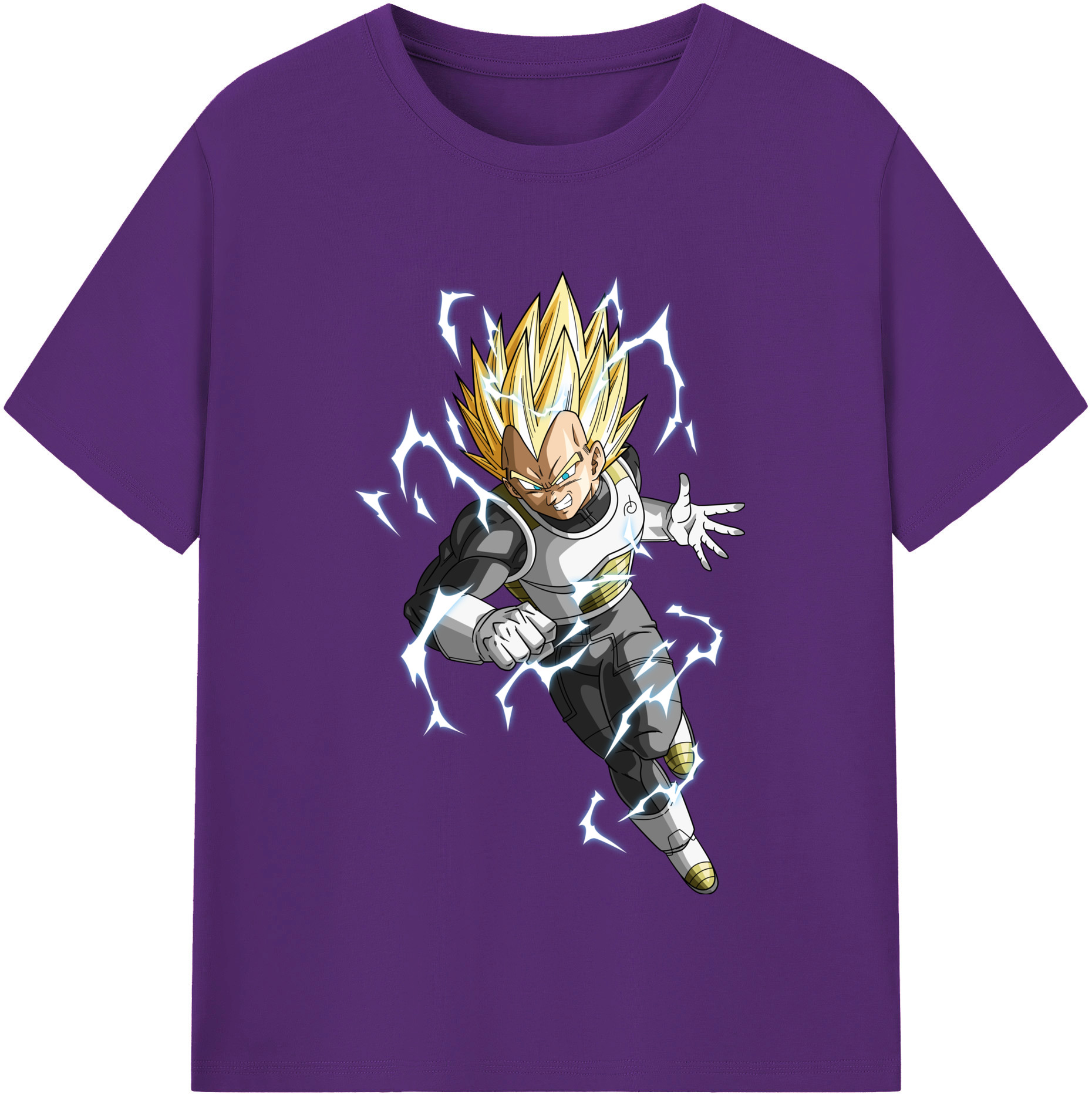 （画像用） ドラゴンボール ベジータ四世（Bejīta Yonsei）DRAGON BALL Vegeta IV 綿100％半袖Tシャツ（フロントプリント）