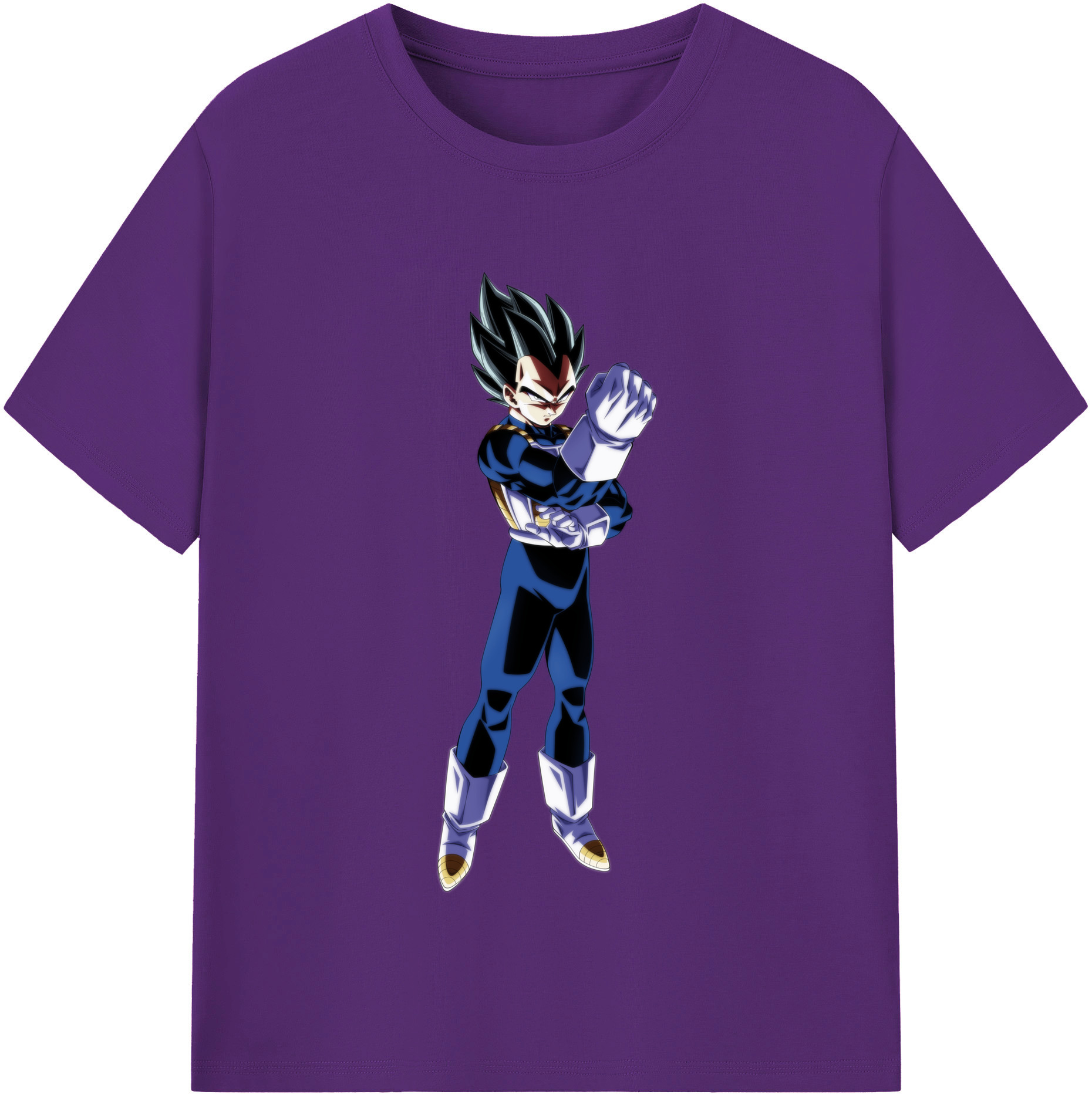 （画像用） ドラゴンボール ベジータ四世（Bejīta Yonsei）DRAGON BALL Vegeta IV 綿100％半袖Tシャツ（フロントプリント）